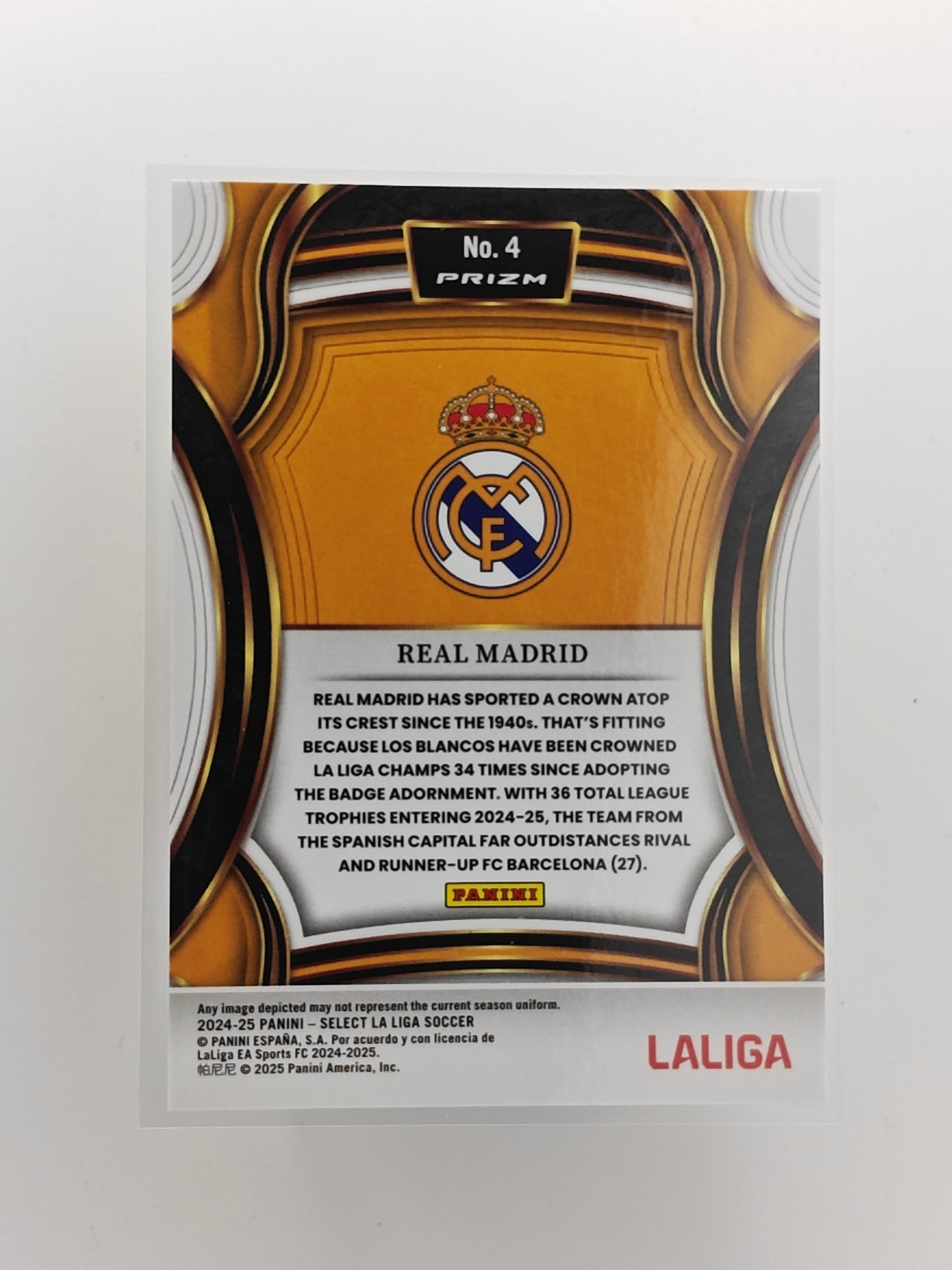 Real Madrid badge ssp casehit - La liga Select 24/25 (Se beskrivelse)