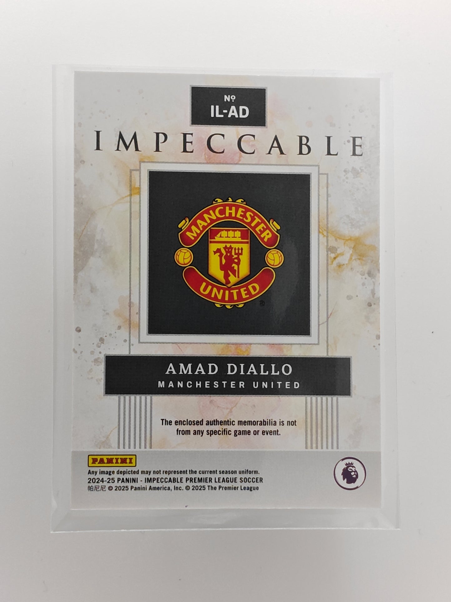 Amad Diallo patch /99 - Panini Impeccable 24/25