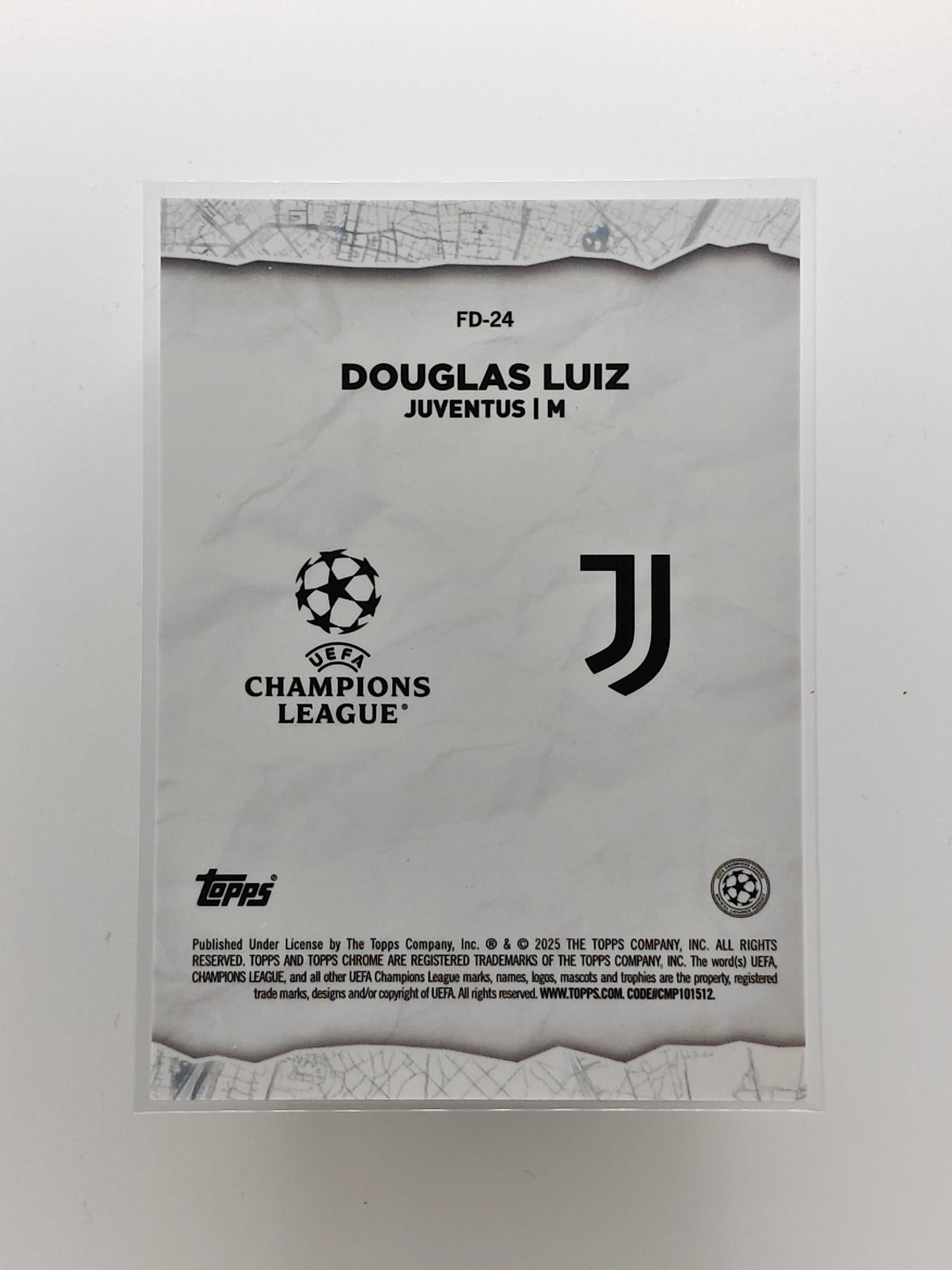 Douglas Luiz /10 Final destination starball foil - Topps Chrome 24/25