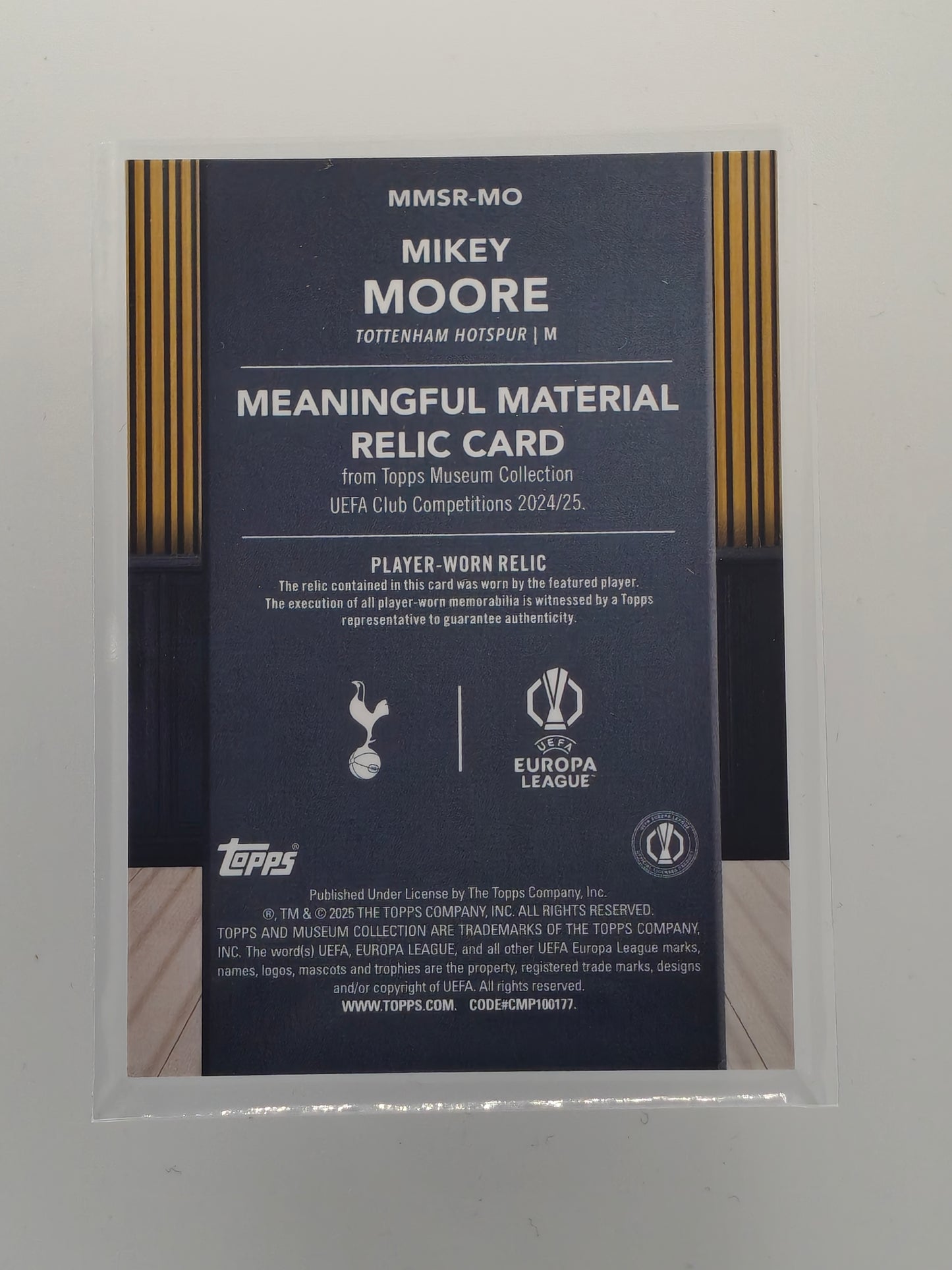 Mikey Moore patch /150 RC - Topps Museum 24/25