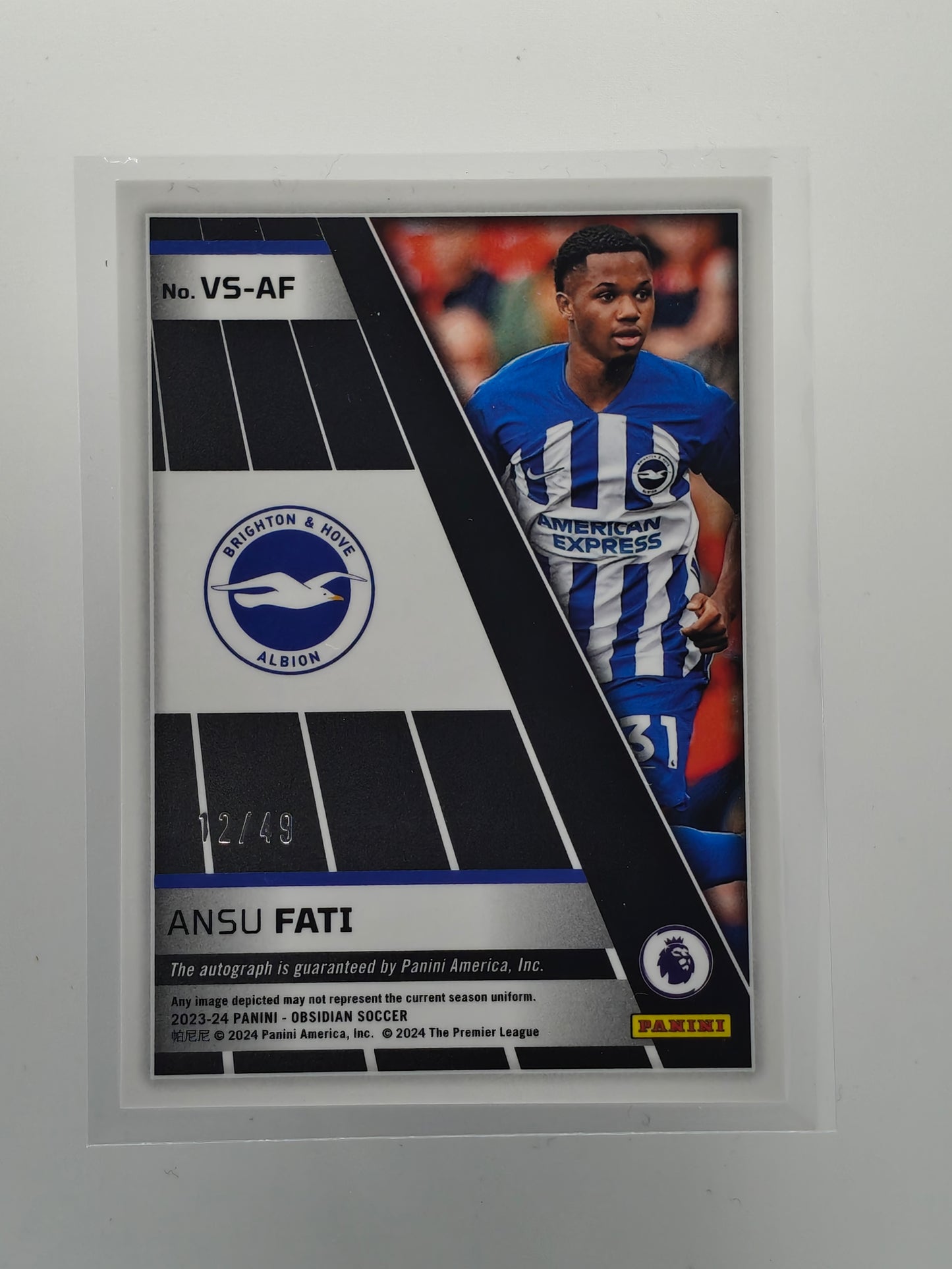 Ansu Fati auto /49 - Panini Obsidian 23/24