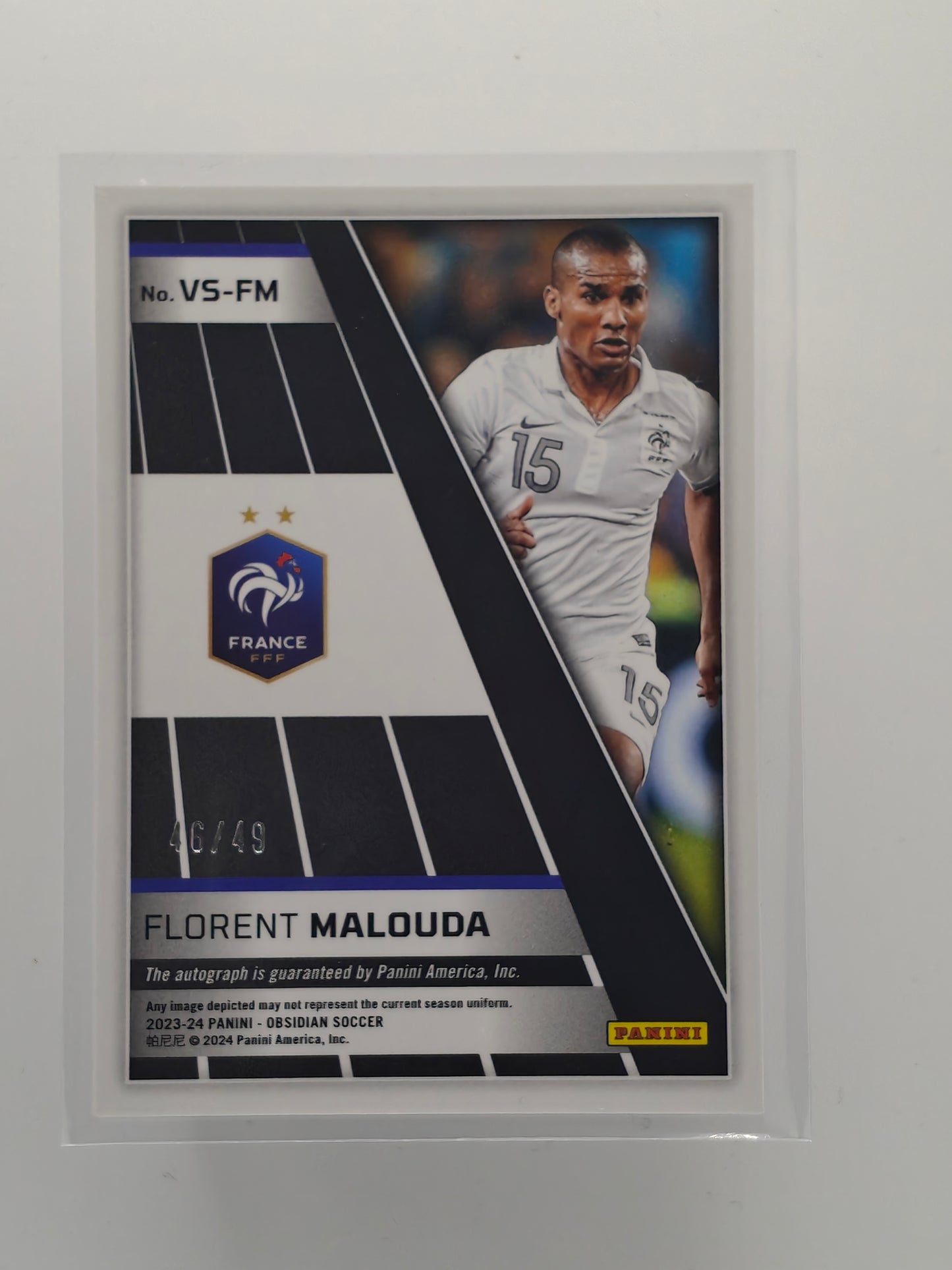 Florent Malouda auto /49 - Panini Obsidian 23/24