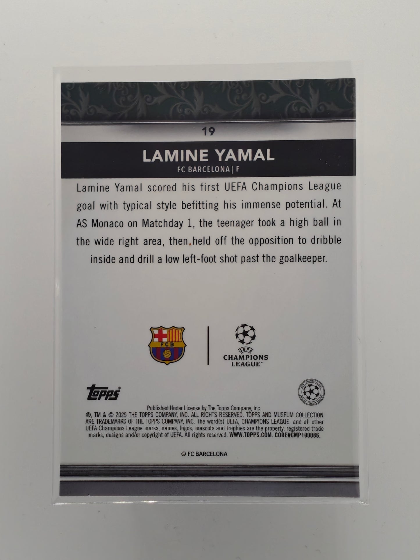 Lamine Yamal - Topps Museum 24/25