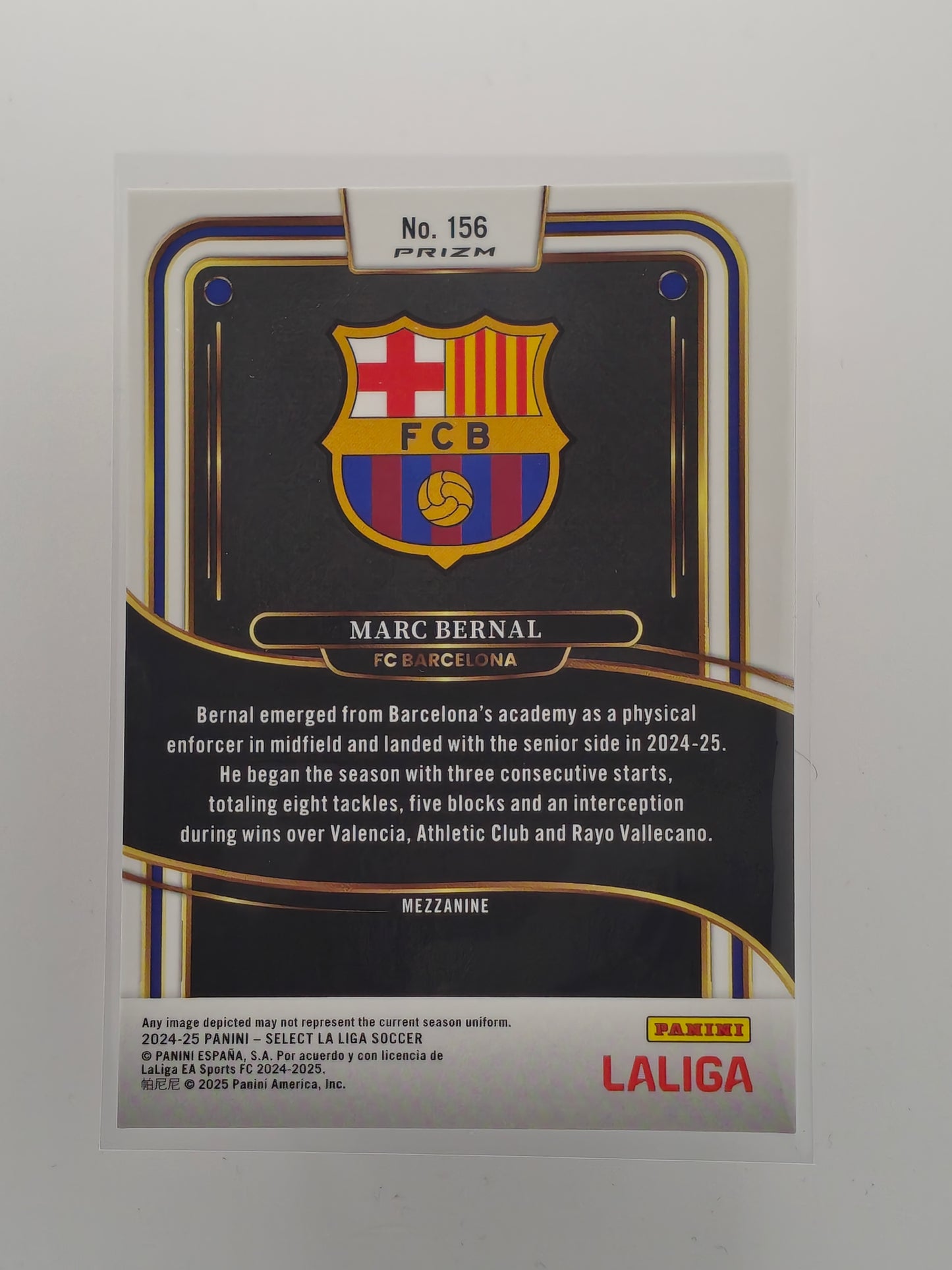 Marc Bernal RC red prizm - Panini Select La Liga 24/25