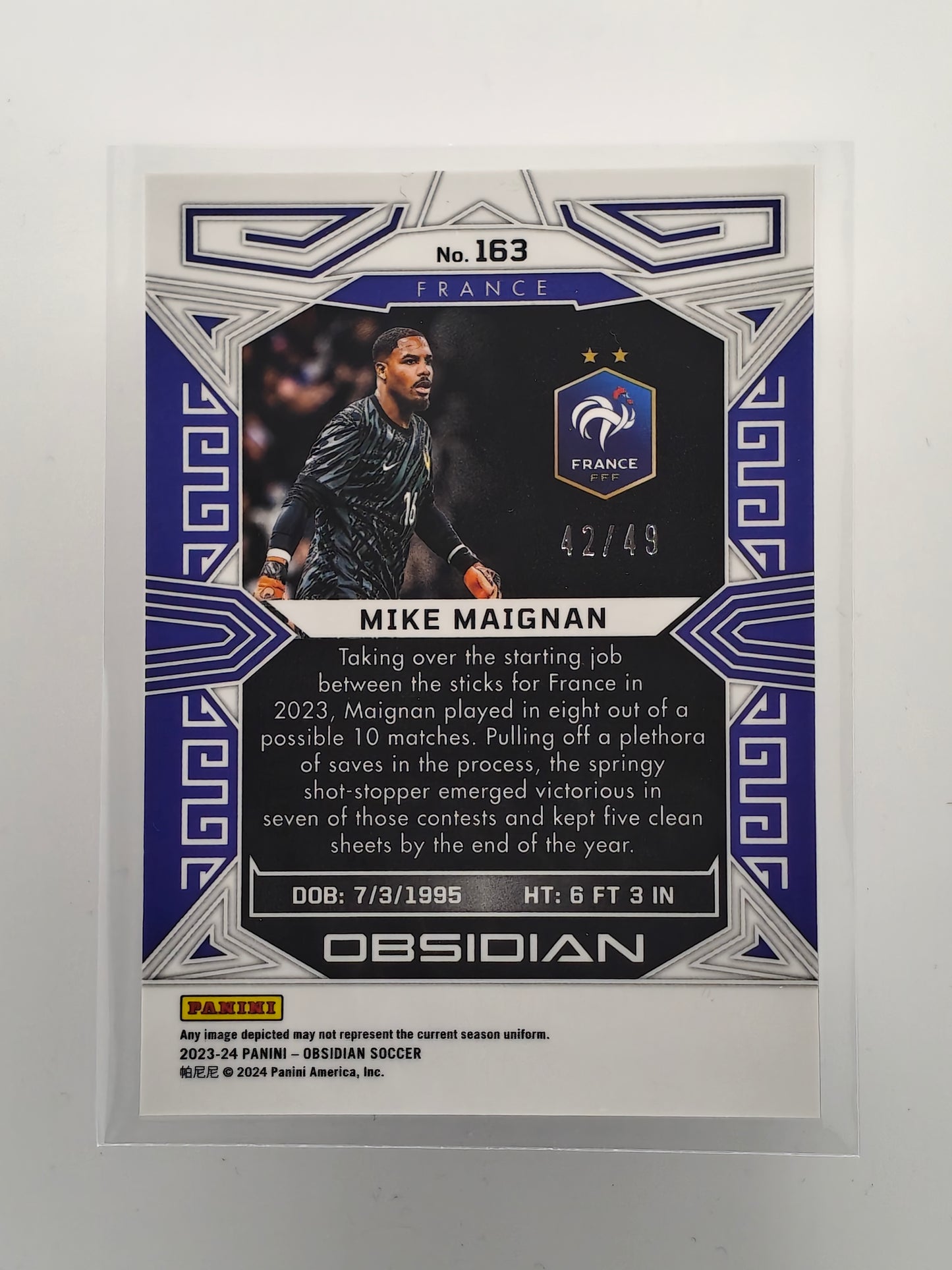 Mike Maignan /49 - Panini Obsidian 23/24
