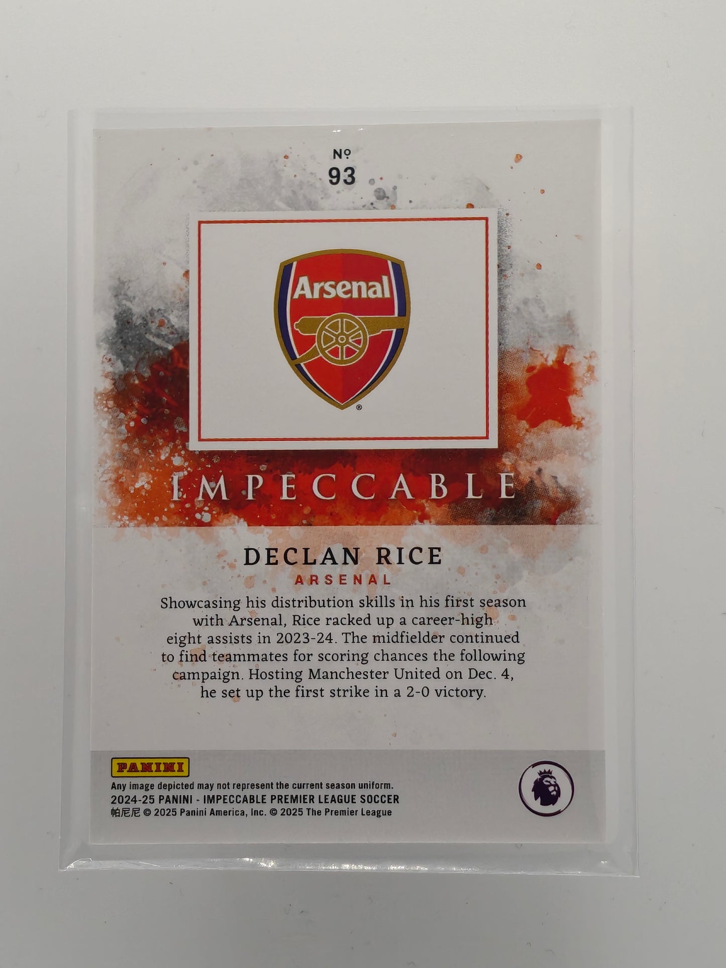 Declan Rice /65 - Panini Impeccable 24/25