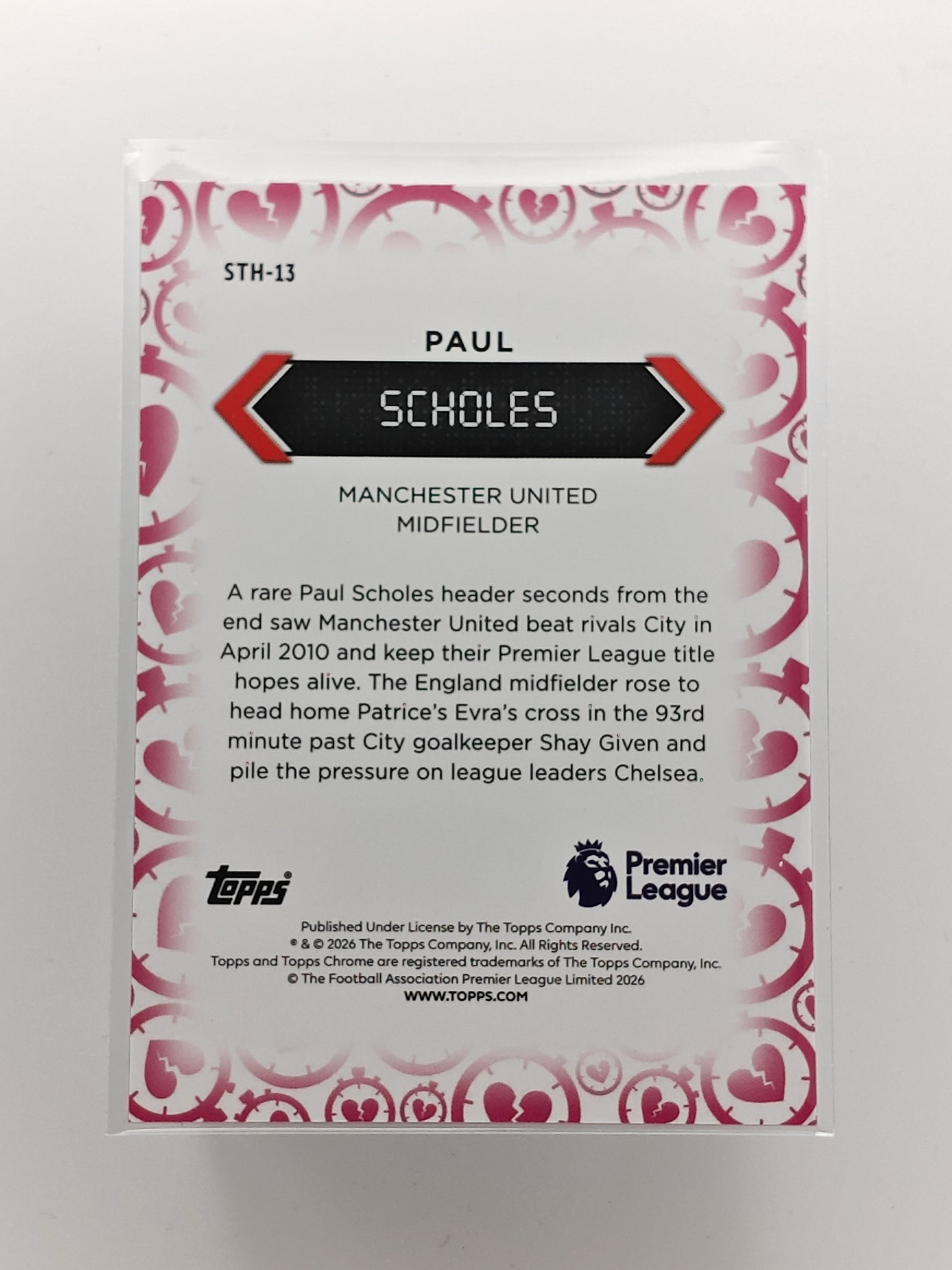 Paul Scholes /75 Heart breaker - Topps Chrome PL 25/26