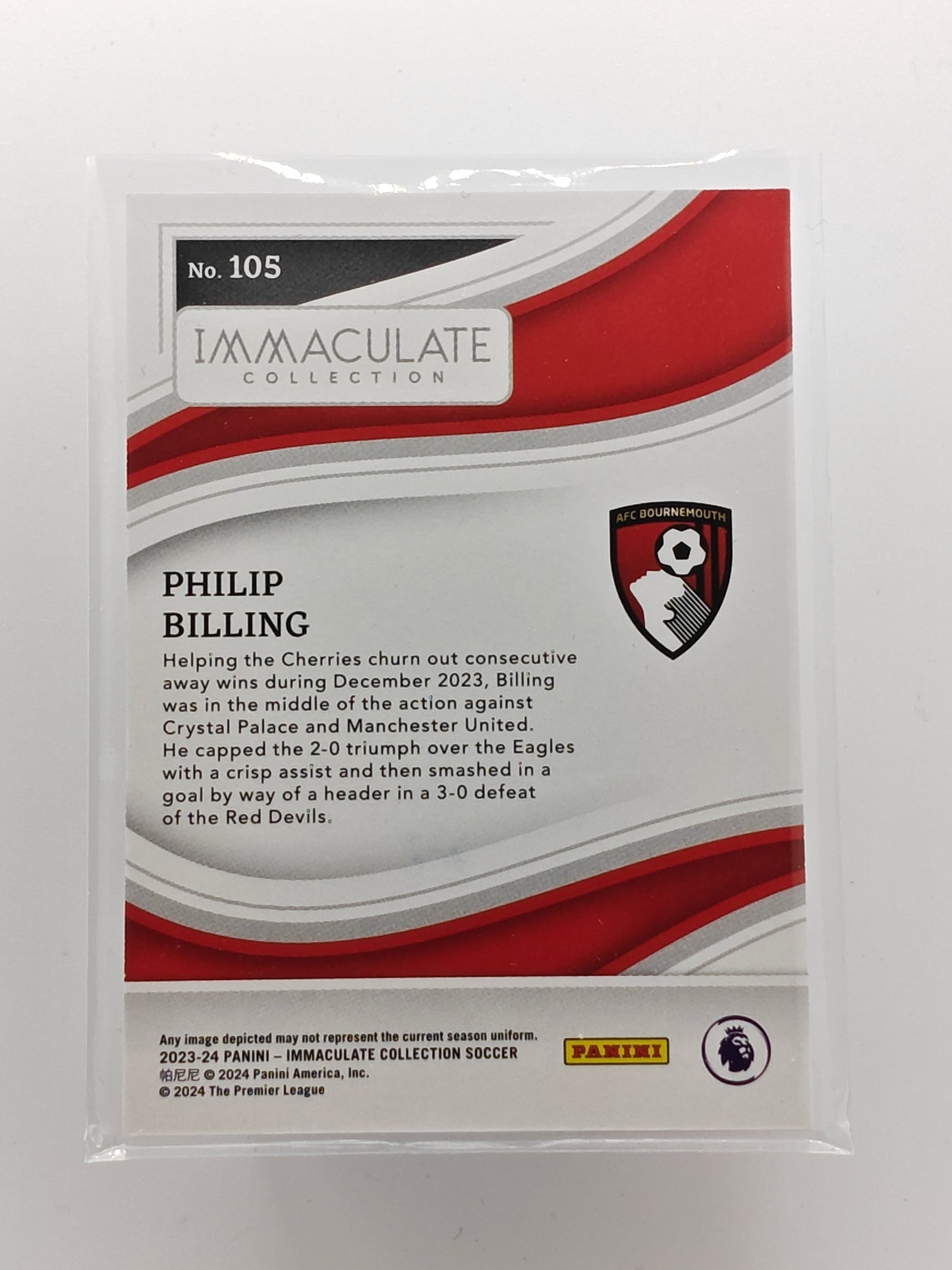 Philip Billing /25 - Panini Immaculate 23/24