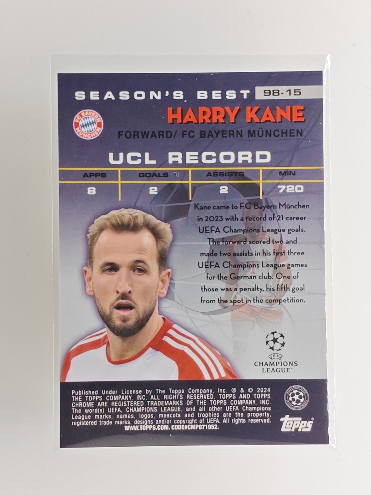 Harry Kane /125 Shooting stars - Topps Chrome 23/24