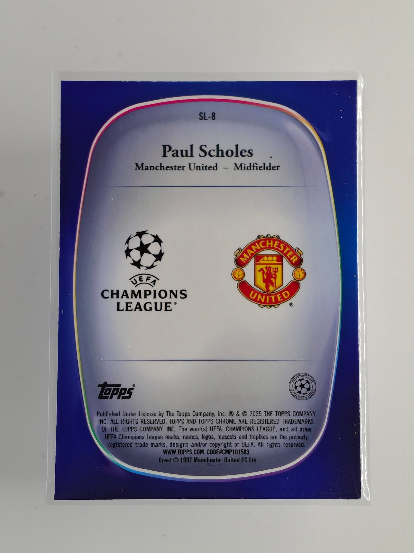 Paul Scholes starball legends casehit ssp - Topps Chrome 24/25 Logofractor