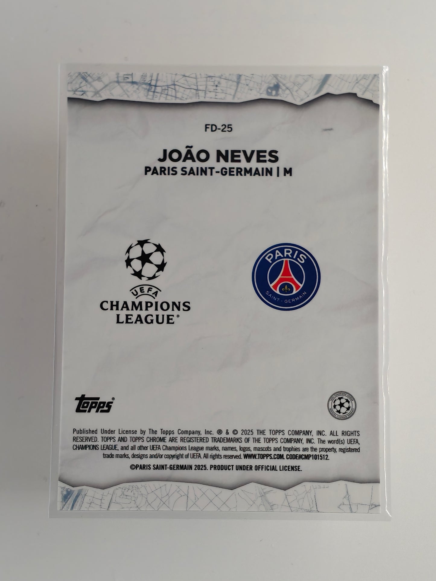 Joao Neves /50 Final destination starball - Topps Chrome 24/25 Logofractor