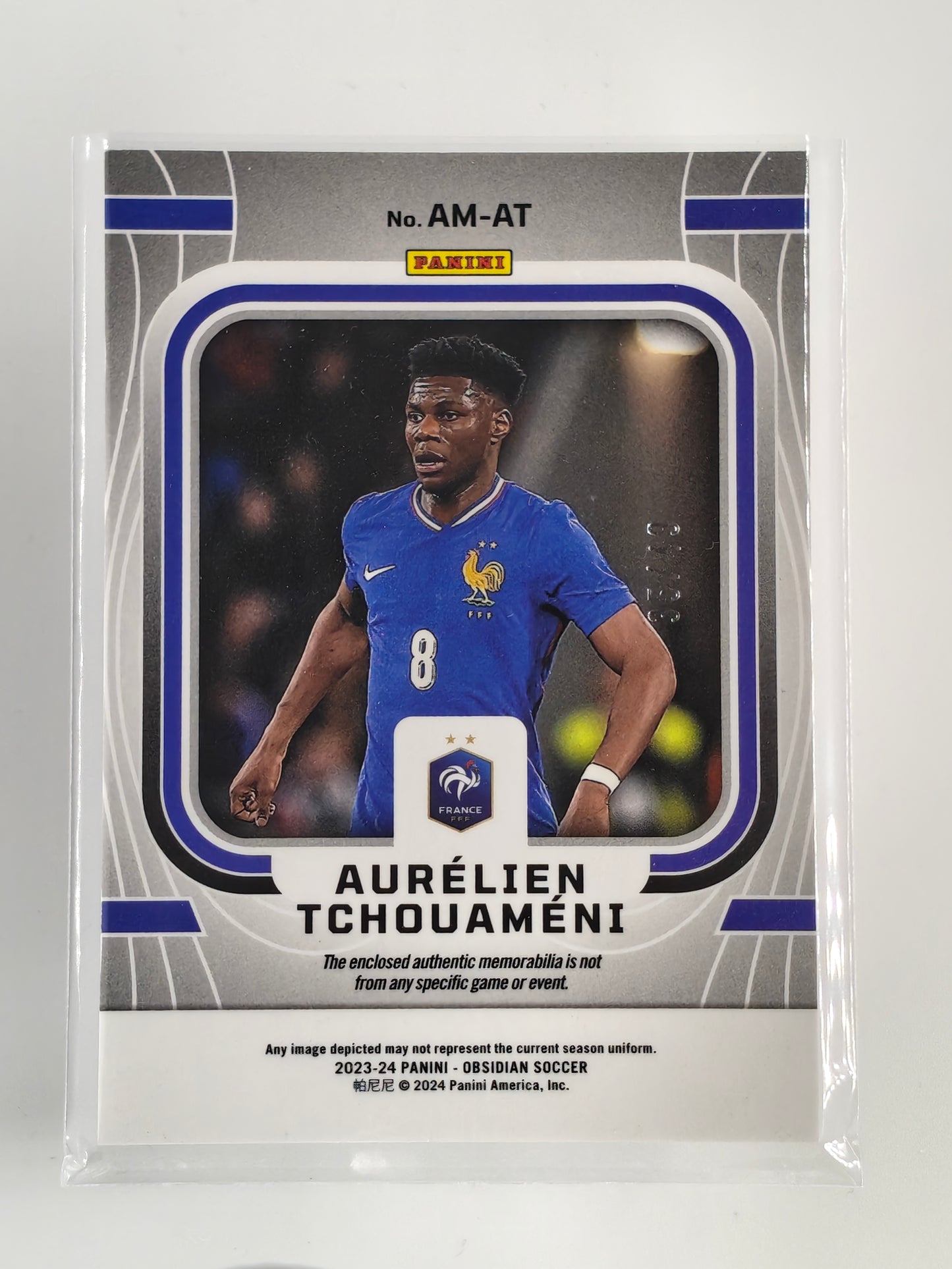 Aurelien Tchouameni patch /49 - Panini Obsidian 23/24