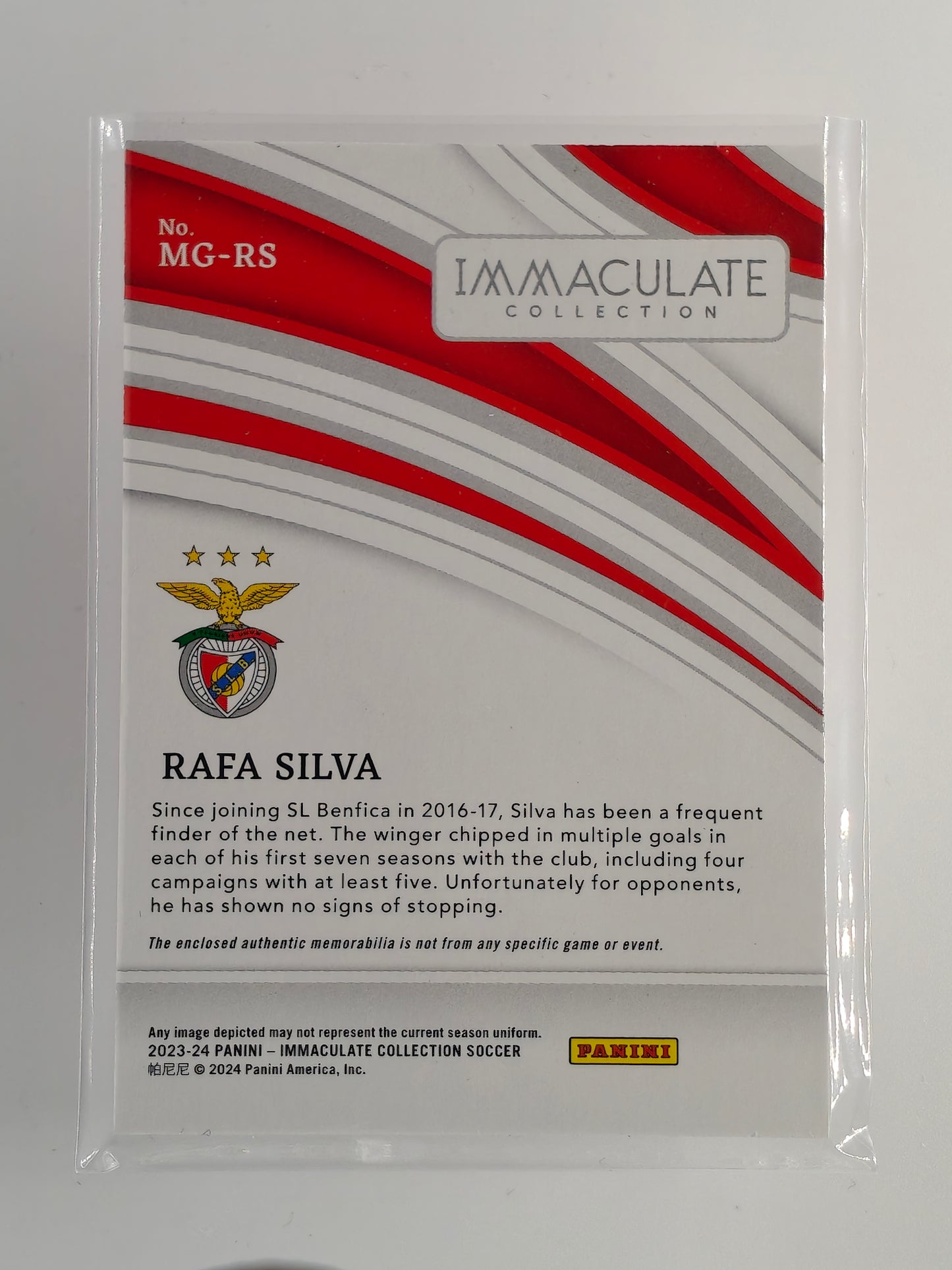 Rafa Silva patch /30 - Panini Immaculate 23/24