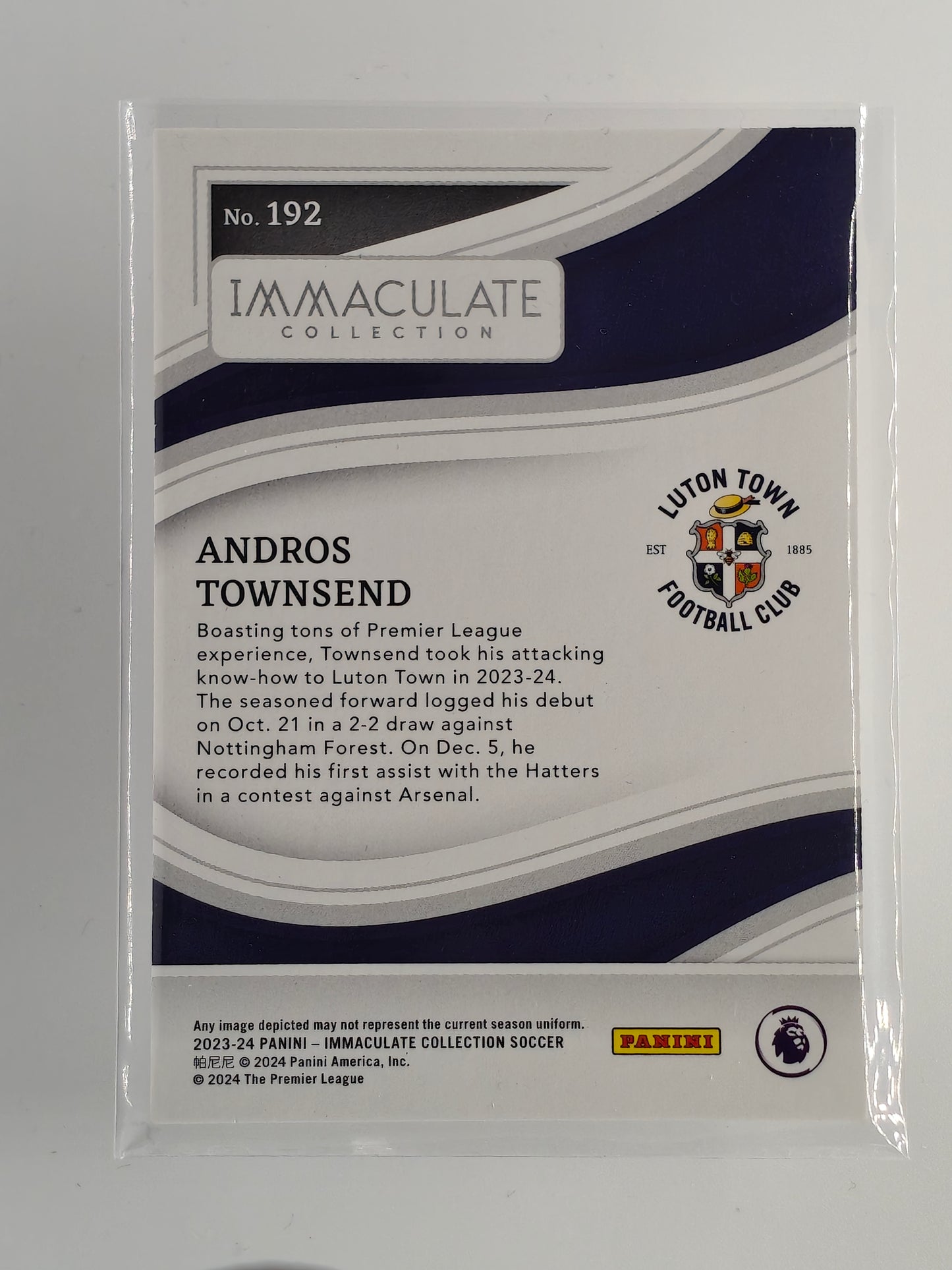 Andros Townsend /60 - Panini Immaculate 23/24