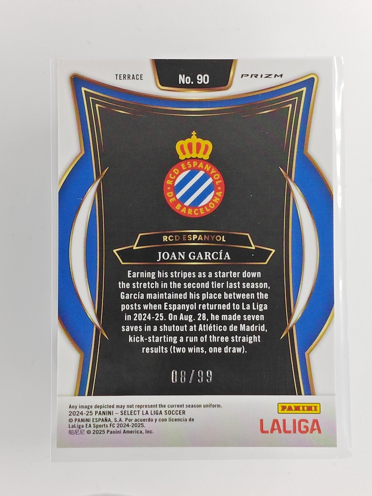 Joan Garcia /99 rc - Panini Select La Liga 24/25