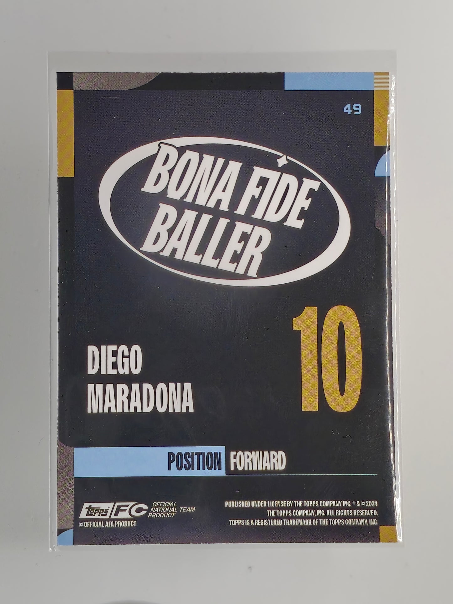 Diego Maradona - Topps Argentina team set
