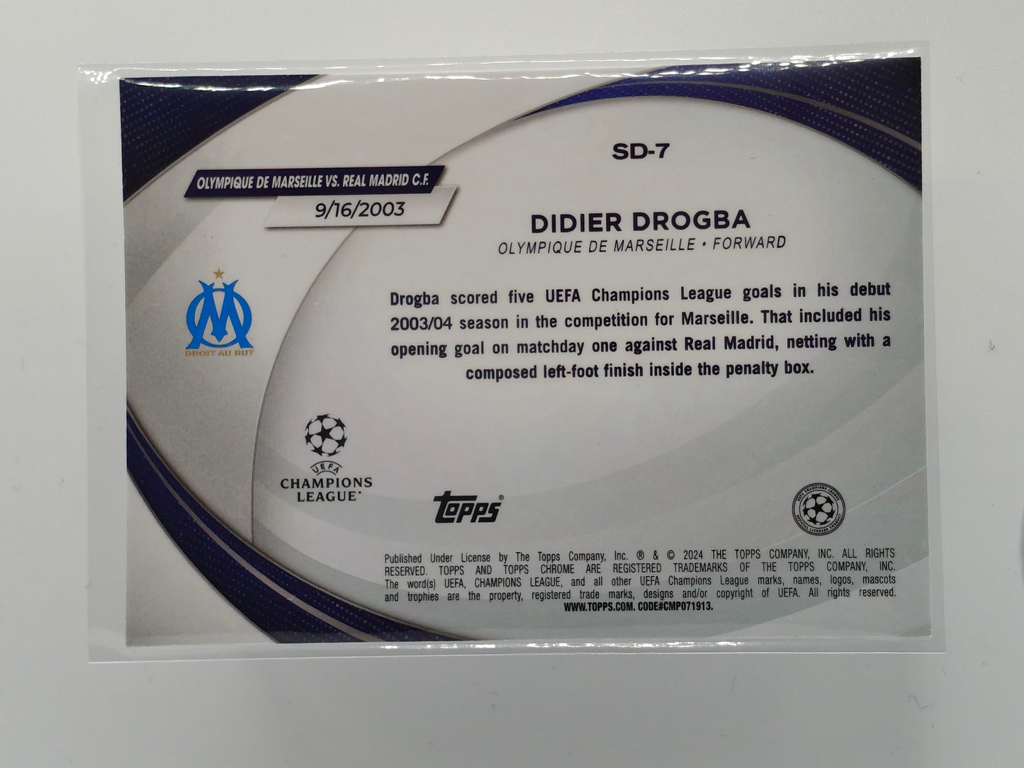 Didier Drogba Starball debut - Topps Chrome 23/24