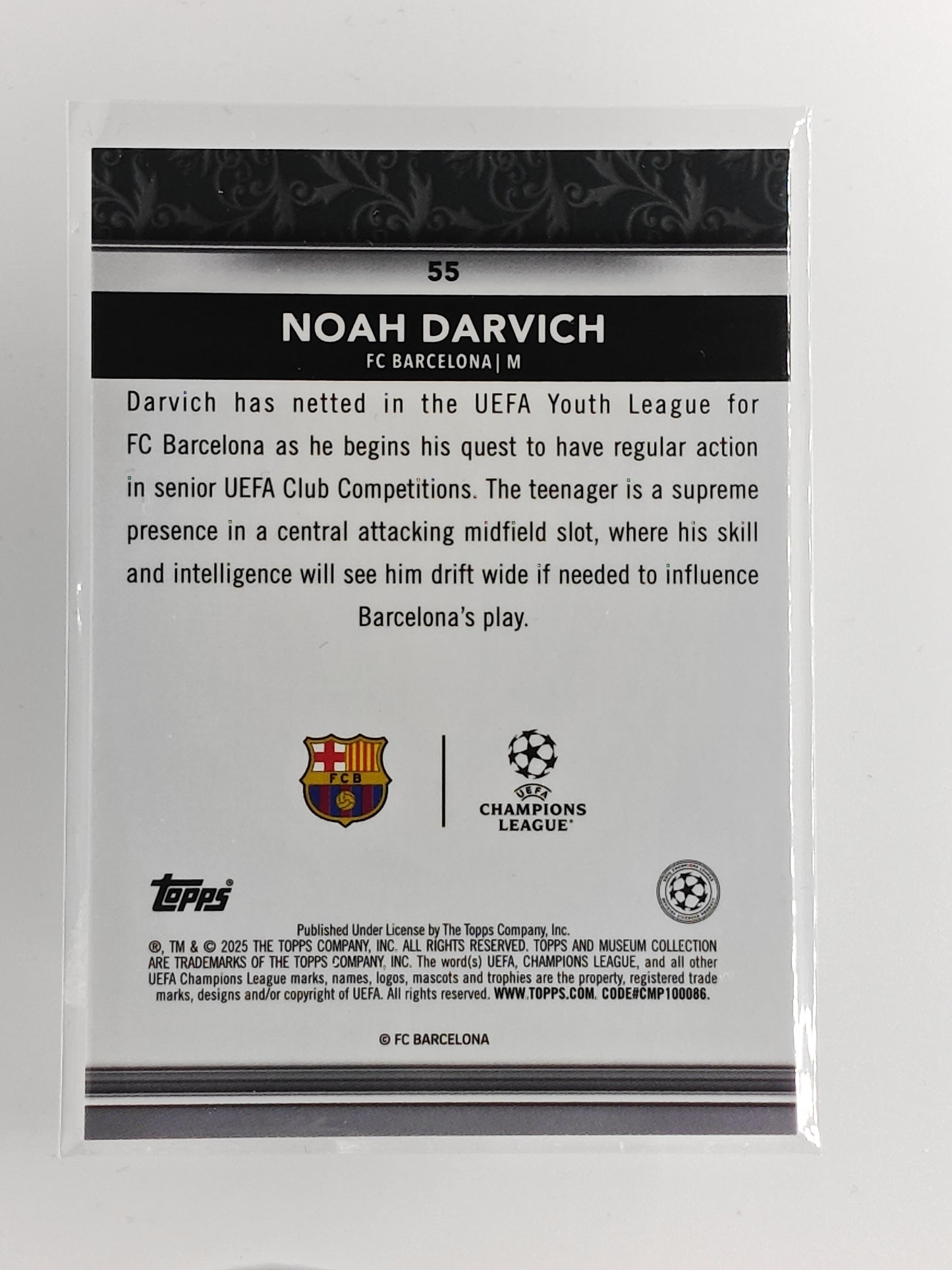 Noah Darvich rc - Topps Museum 24/25