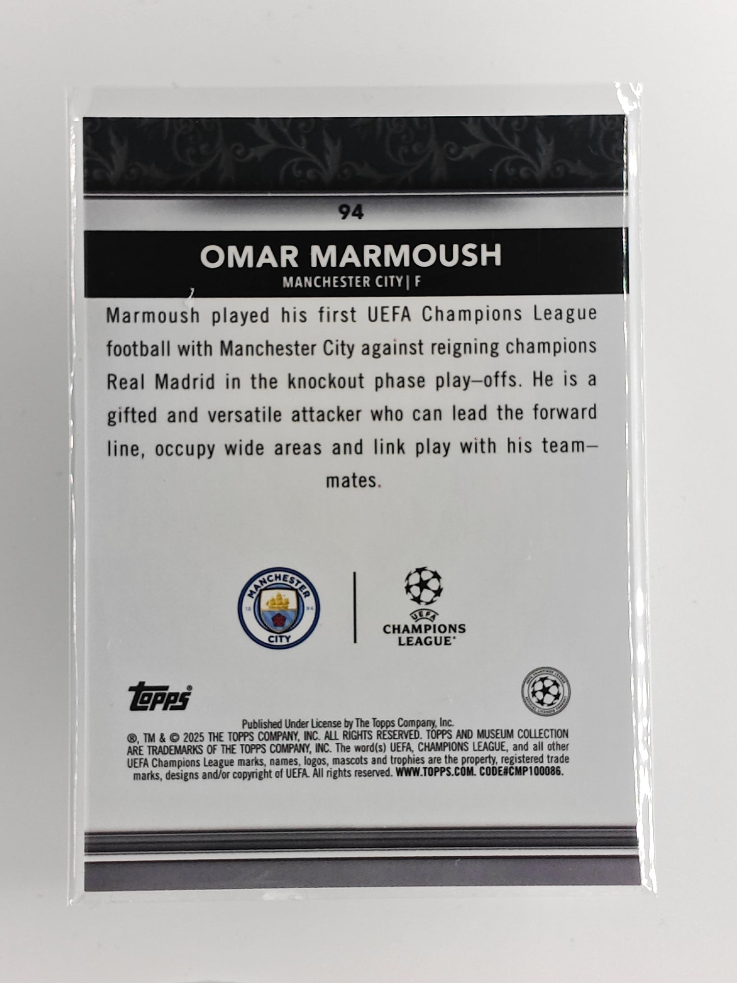 Omar Marmoush - Topps Museum 24/25