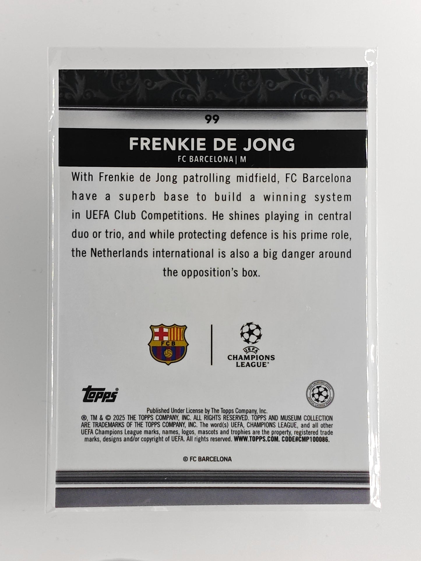 Frankie de Jong - Topps Museum 24/25