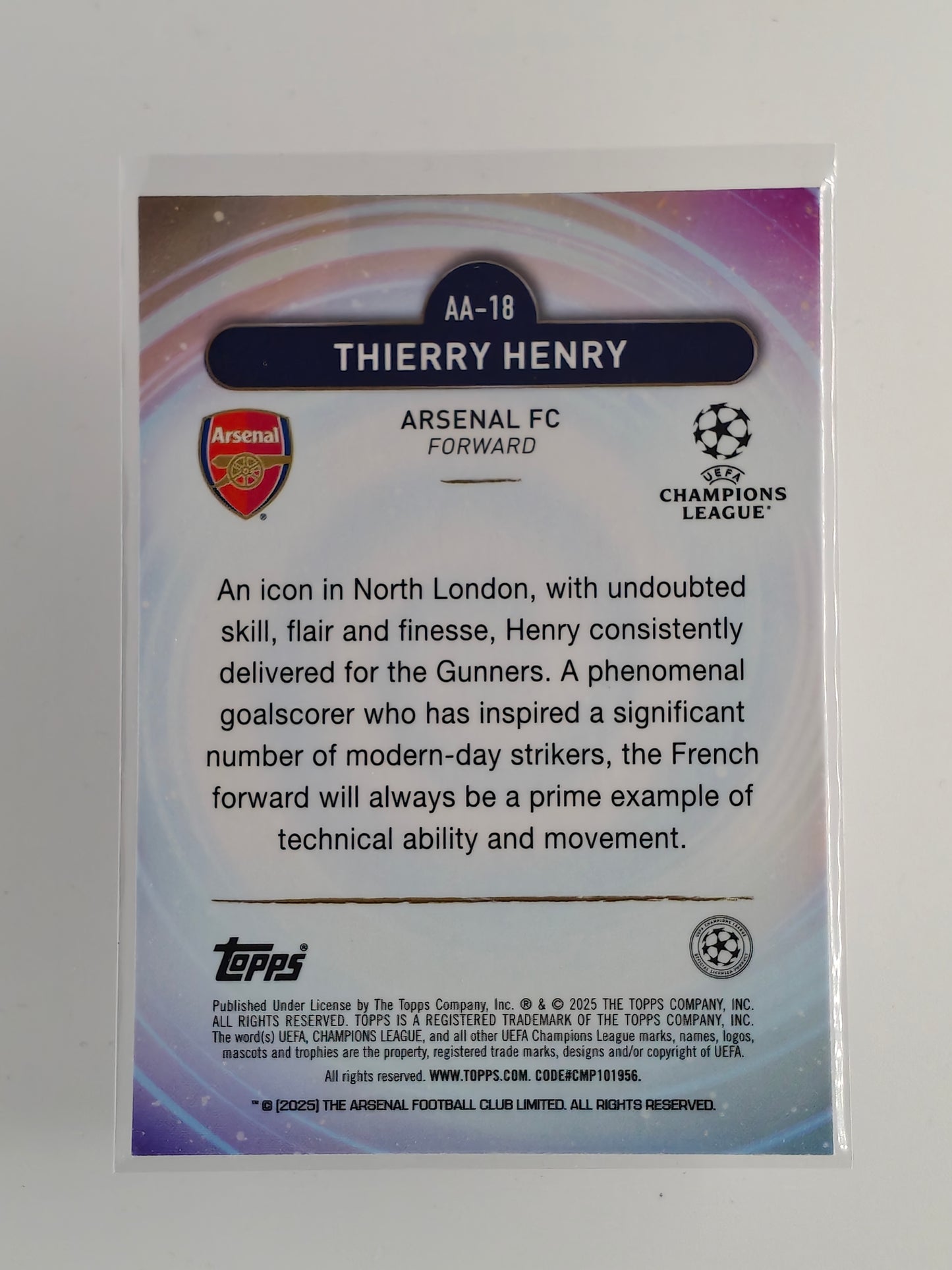 Thierry Henry - Ageless Alchemy - Topps Merlin 24/25