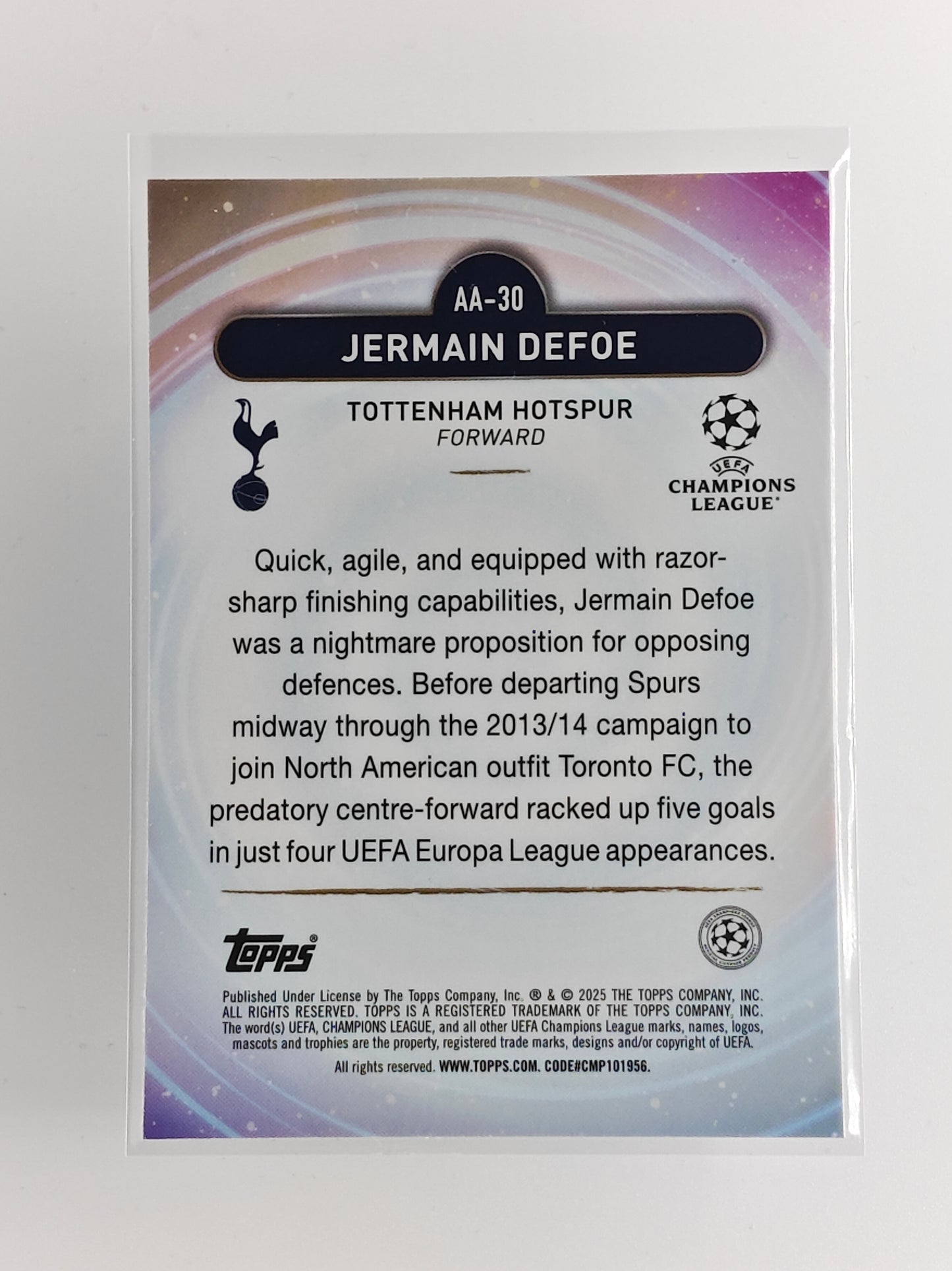 Jermain Defoe - Ageless Alchemy - Topps Merlin 24/25