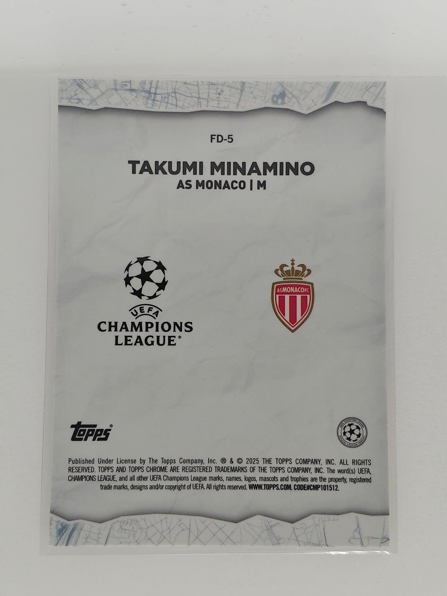 Takumi Minamino Final Destination starball - Topps Chrome 24/25 Logofractor