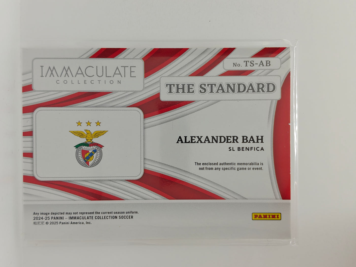 Alexander Bah patch /75 - Panini Immaculate 24/25