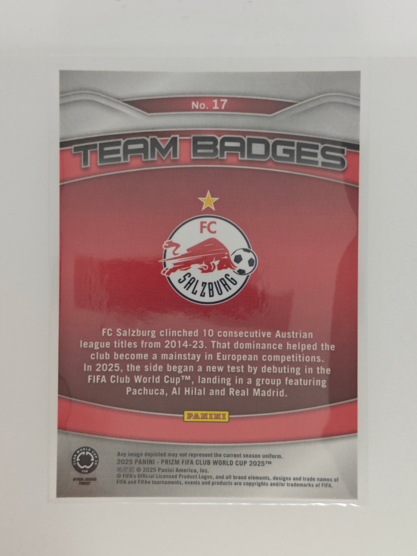 Salzburg badge - Panini Prizm Club World Cup