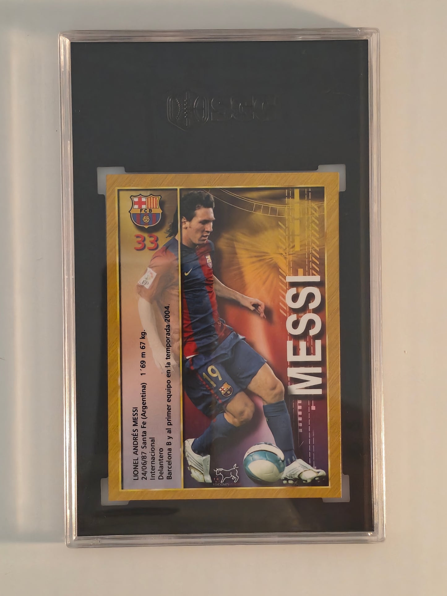 Lionel Messi 2007 Mundi cromo SGC9 Mint