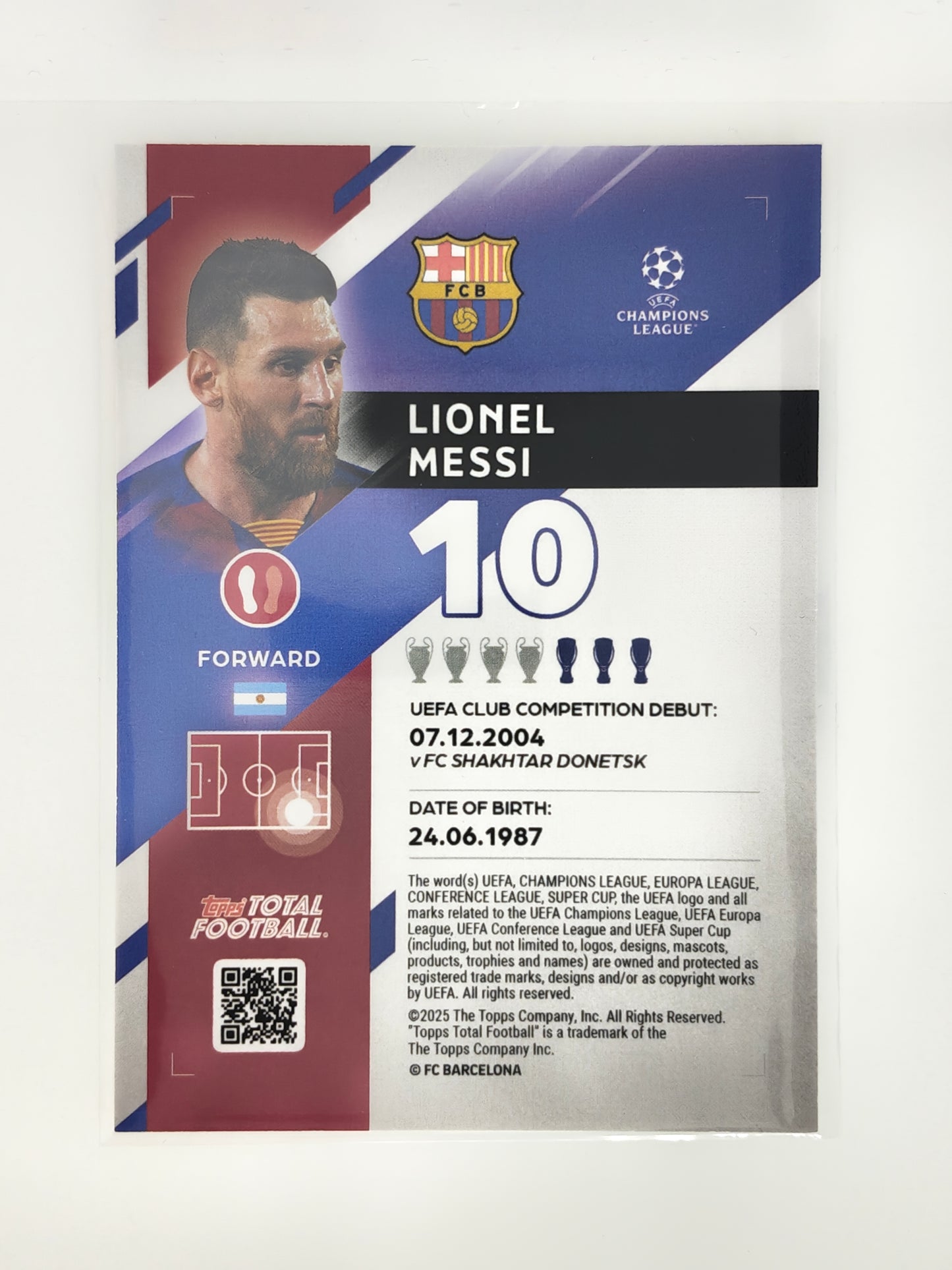 Lionel Messi /75 - Topps Total Football 24/25