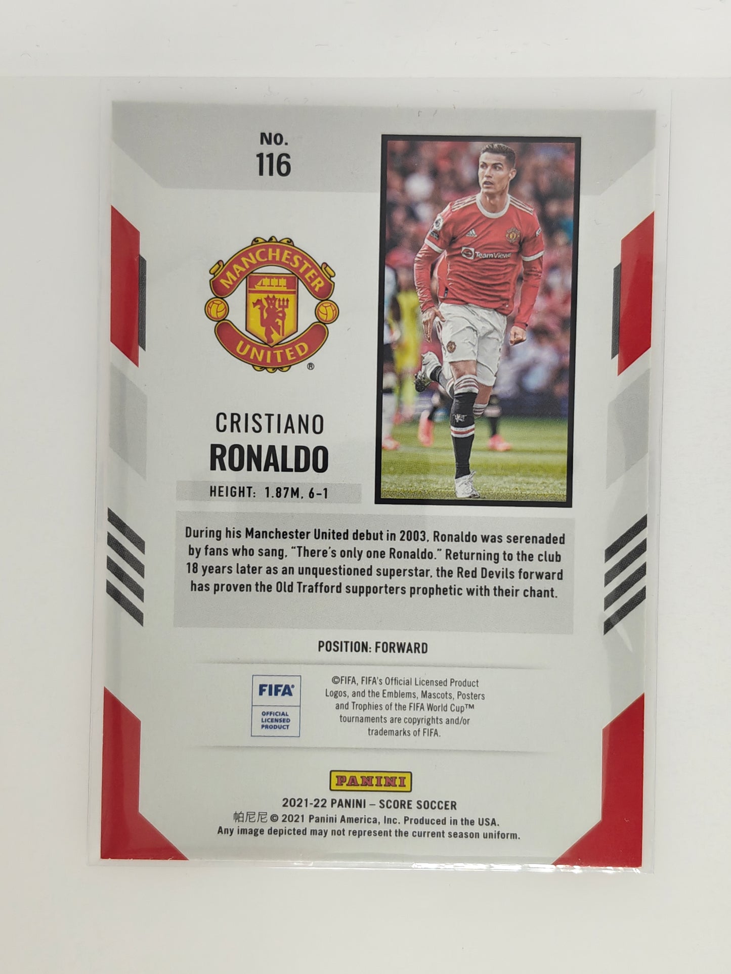 Cristiano Ronaldo Red Lava - Panini score 21/22