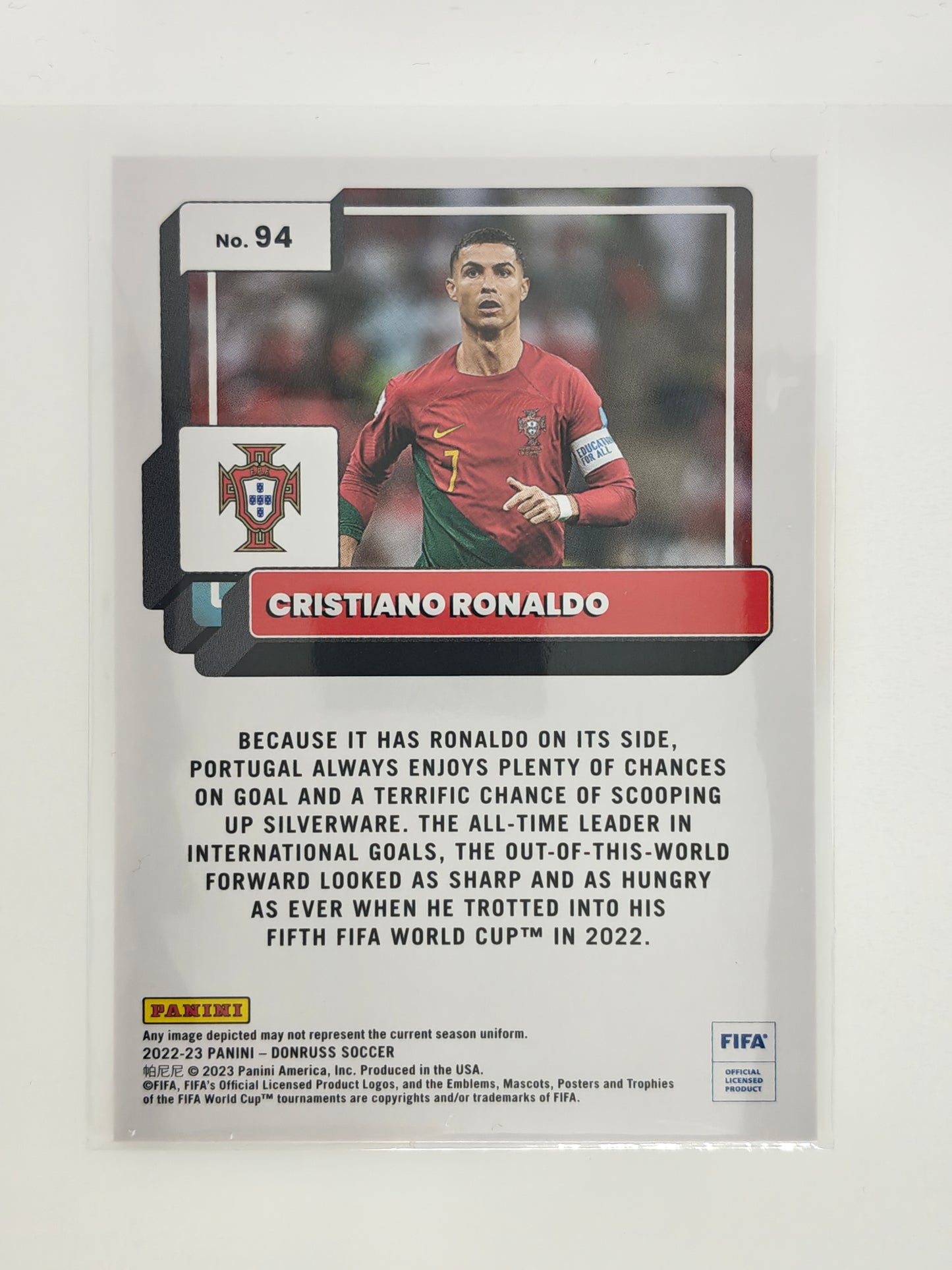 Cristiano Ronaldo - Panini Donruss 22/23