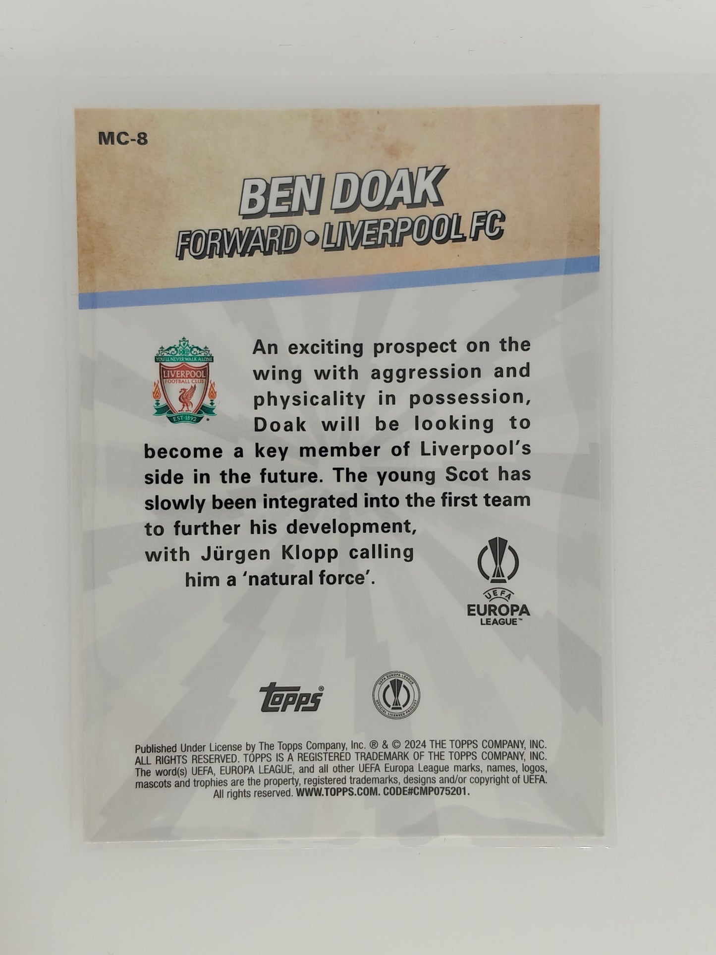 Ben Doak RC Merlin's Chosen ones - Topps Merlin 23/24