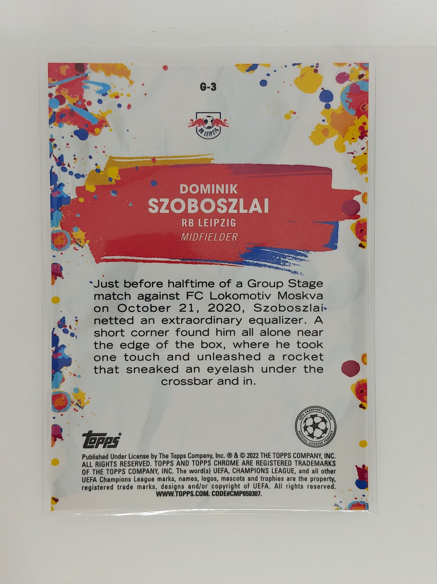 Dominik Szoboszlai Golazo - Topps Chrome 21/22