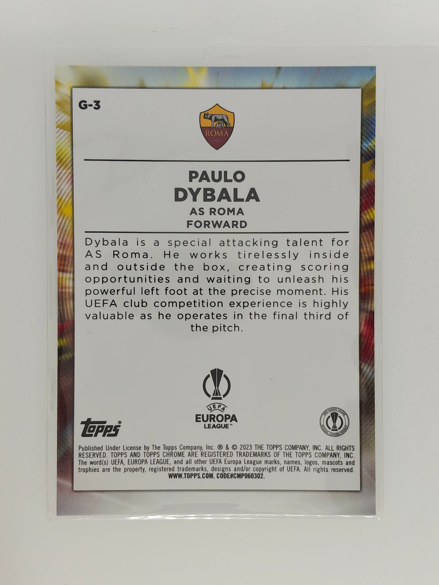 Paulo Dybala Golazo - Topps Chrome 22/23