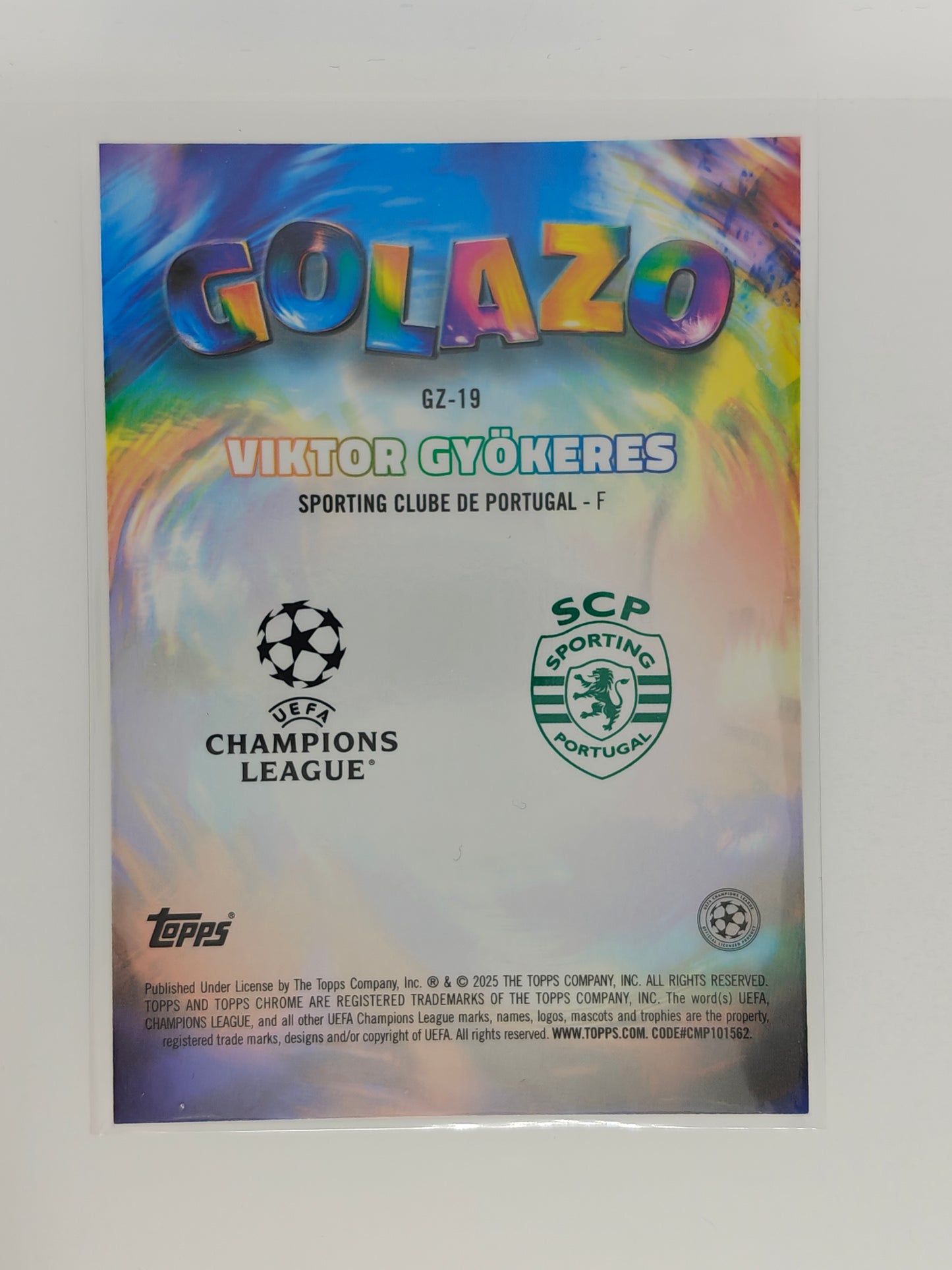 Viktor Gyokeres Golazo - Topps Chrome 24/25