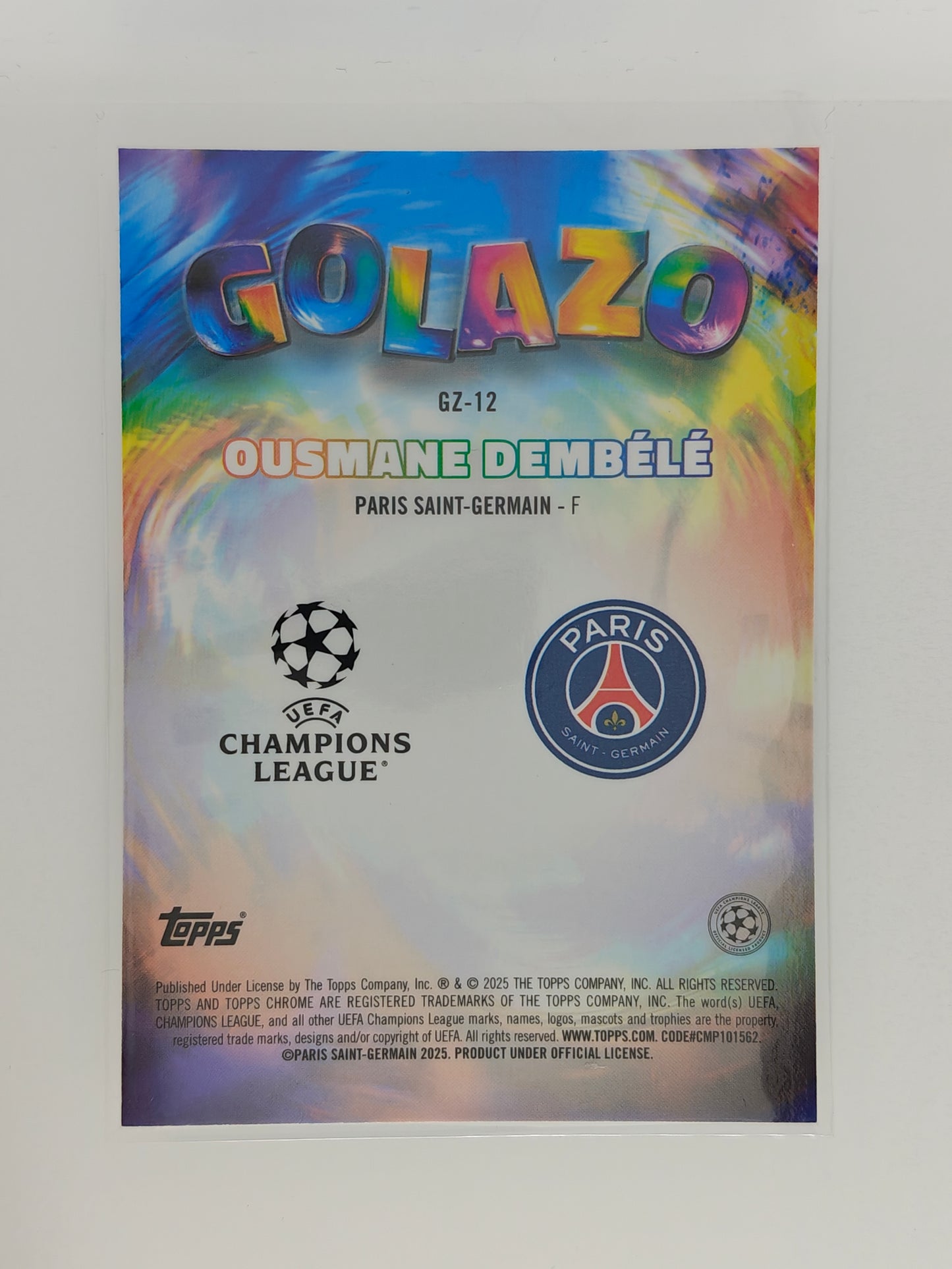 Ousmane Dembele Golazo - Topps Chrome 24/25