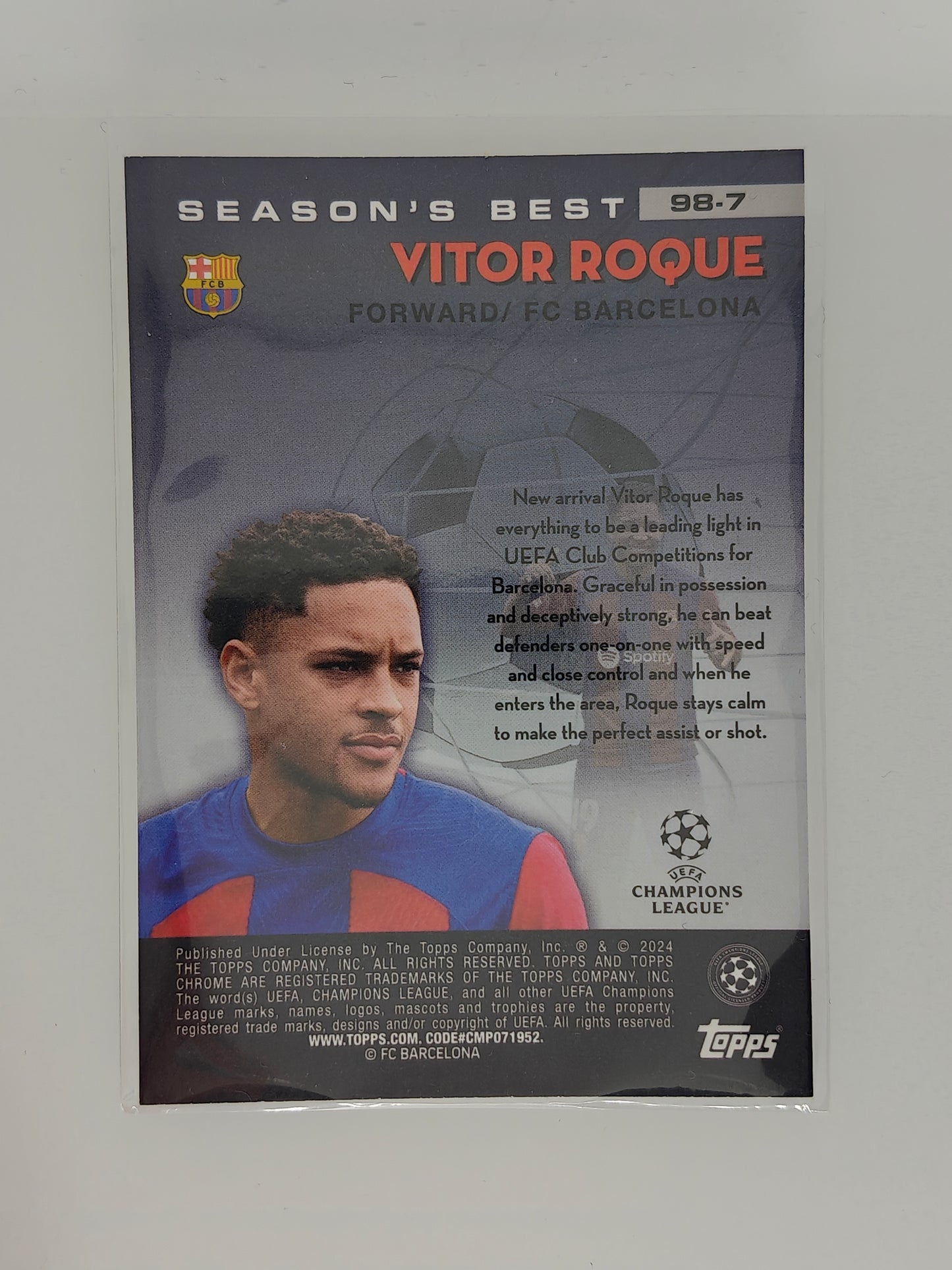 Vitor Roque RC Shooting Stars - Topps Chrome 23/24