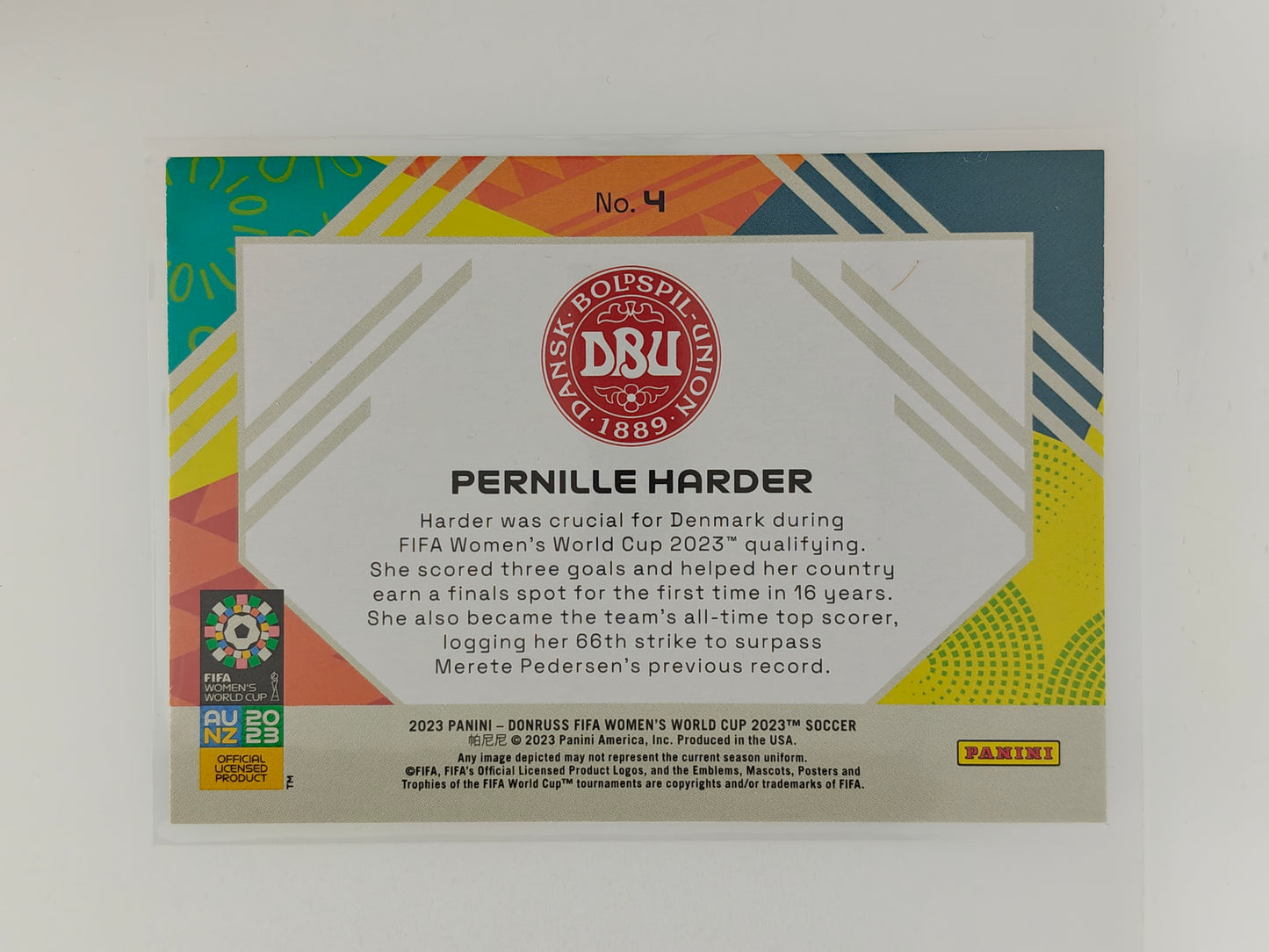 Pernille Harder Field Vision - Panini Donruss Womens world cup