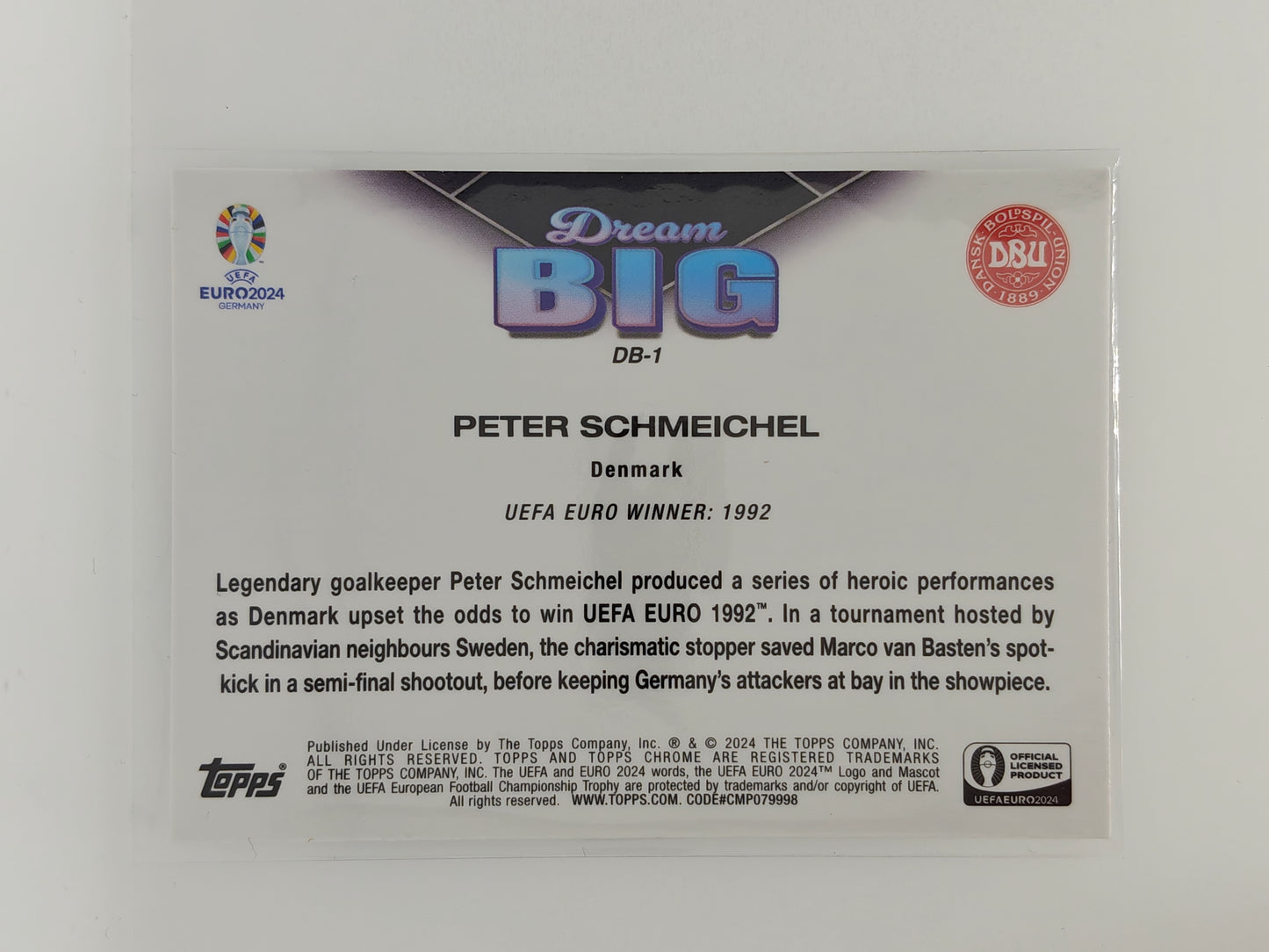 Peter Schmeichel Dream Big - Topps Chrome Euro 24