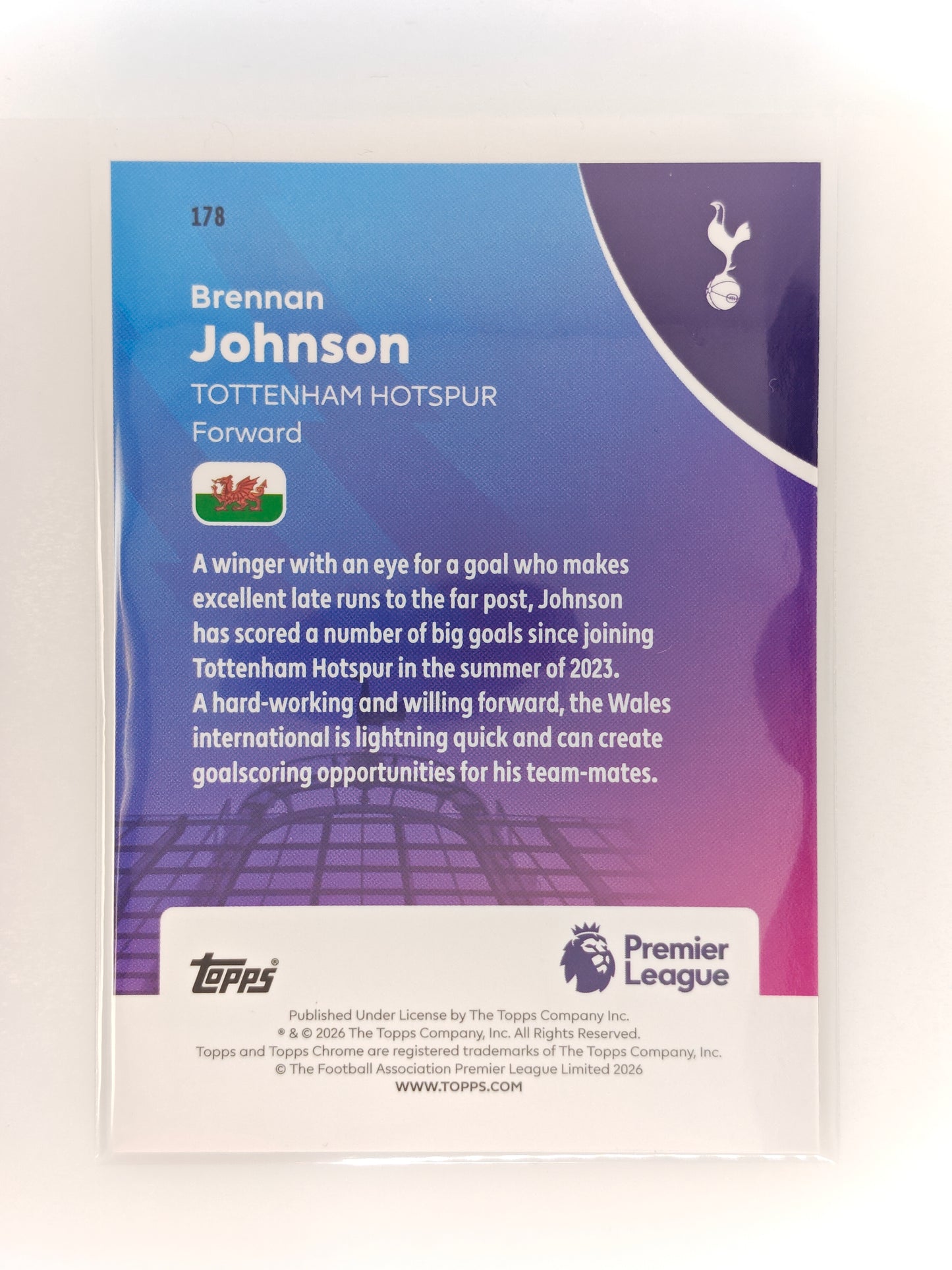 Brennan Johnson /50 - Topps Chrome PL 25/26 Logofractor
