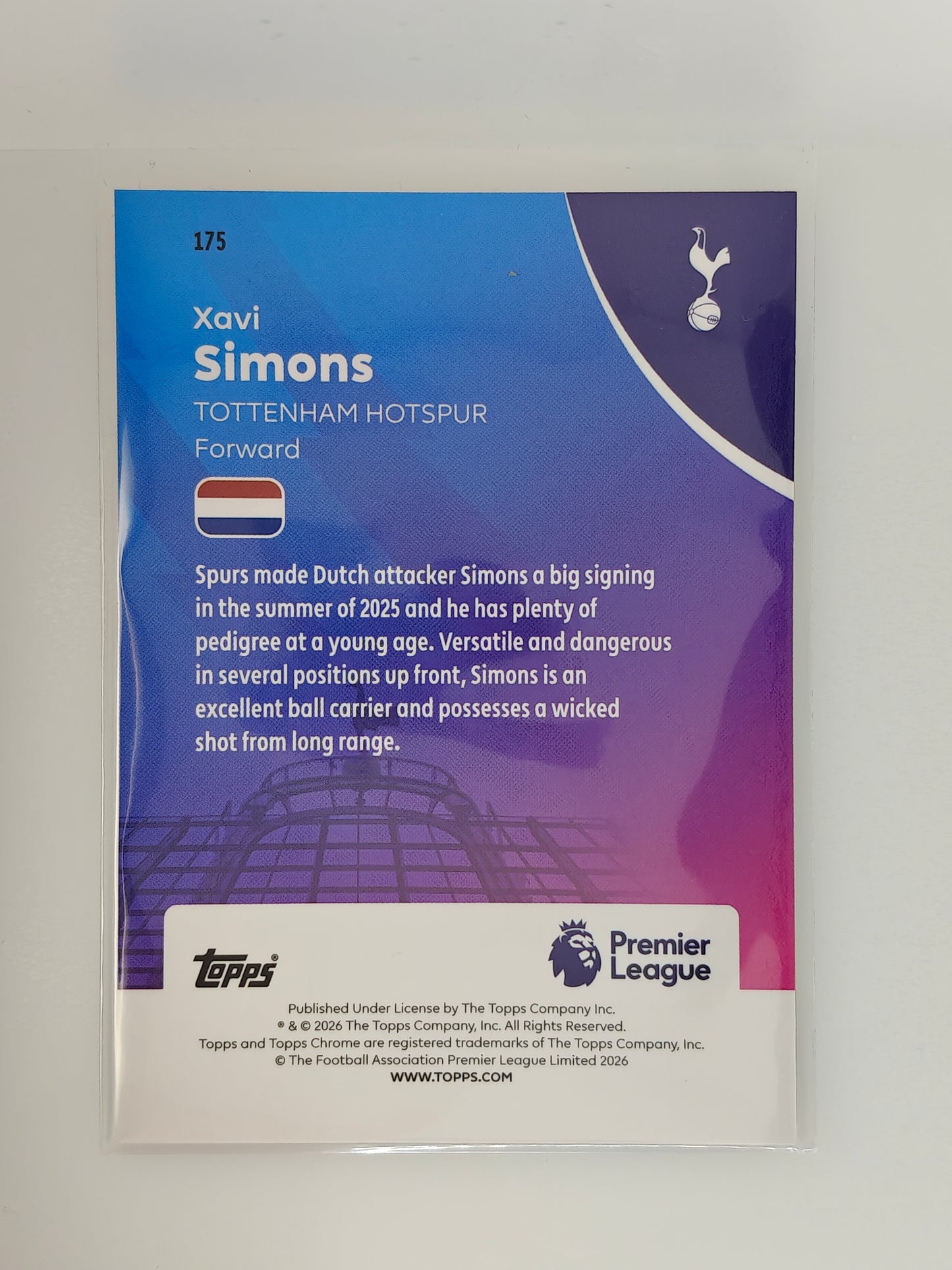 Xavi Simons /50 - Topps Chrome PL 25/26 Logofractor