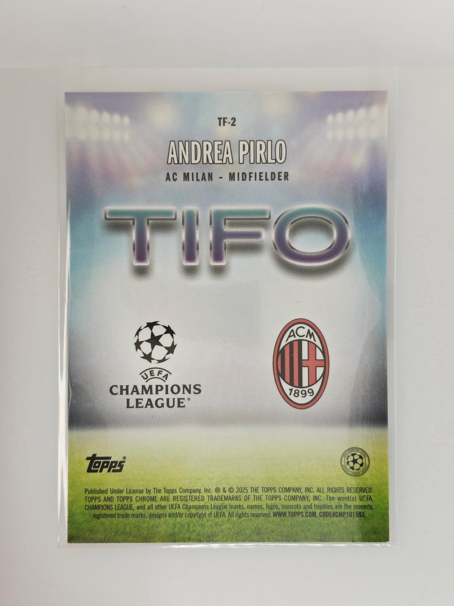Andrea Pirlo Tifo Casehit SSP - Topps Chrome 24/25