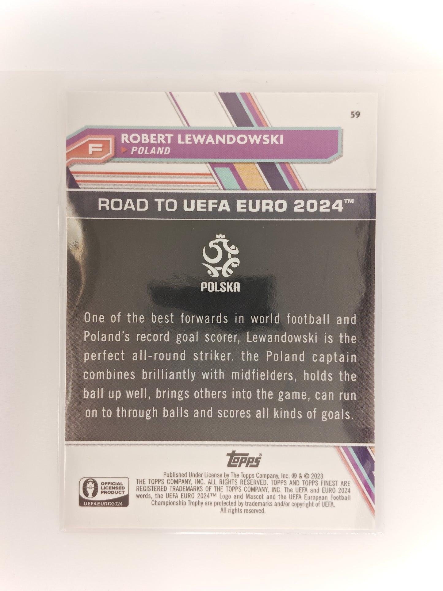 Robert Lewandowski /50 - Topps Finest euro 24