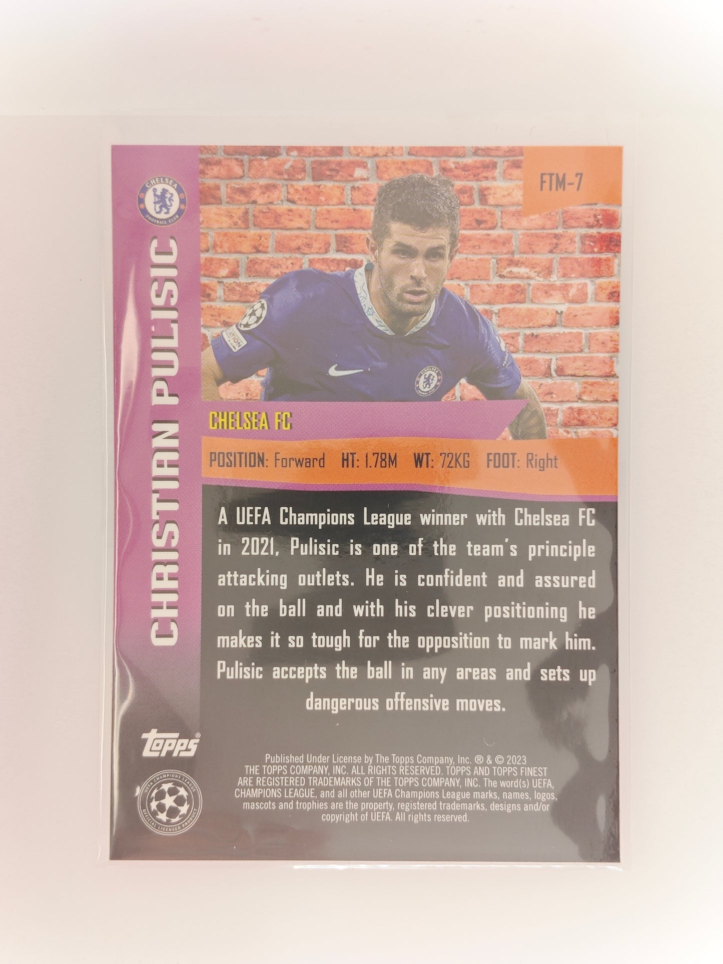Christian Pulisic The Man Casehit - Topps Finest 22/23