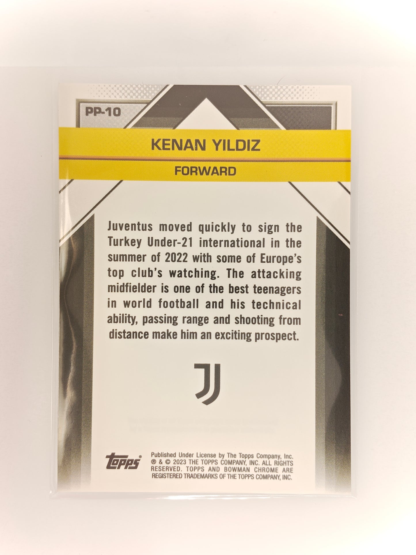 Kenan Yildiz RC Futuro Bowman - Topps Chrome Juventus 22/23
