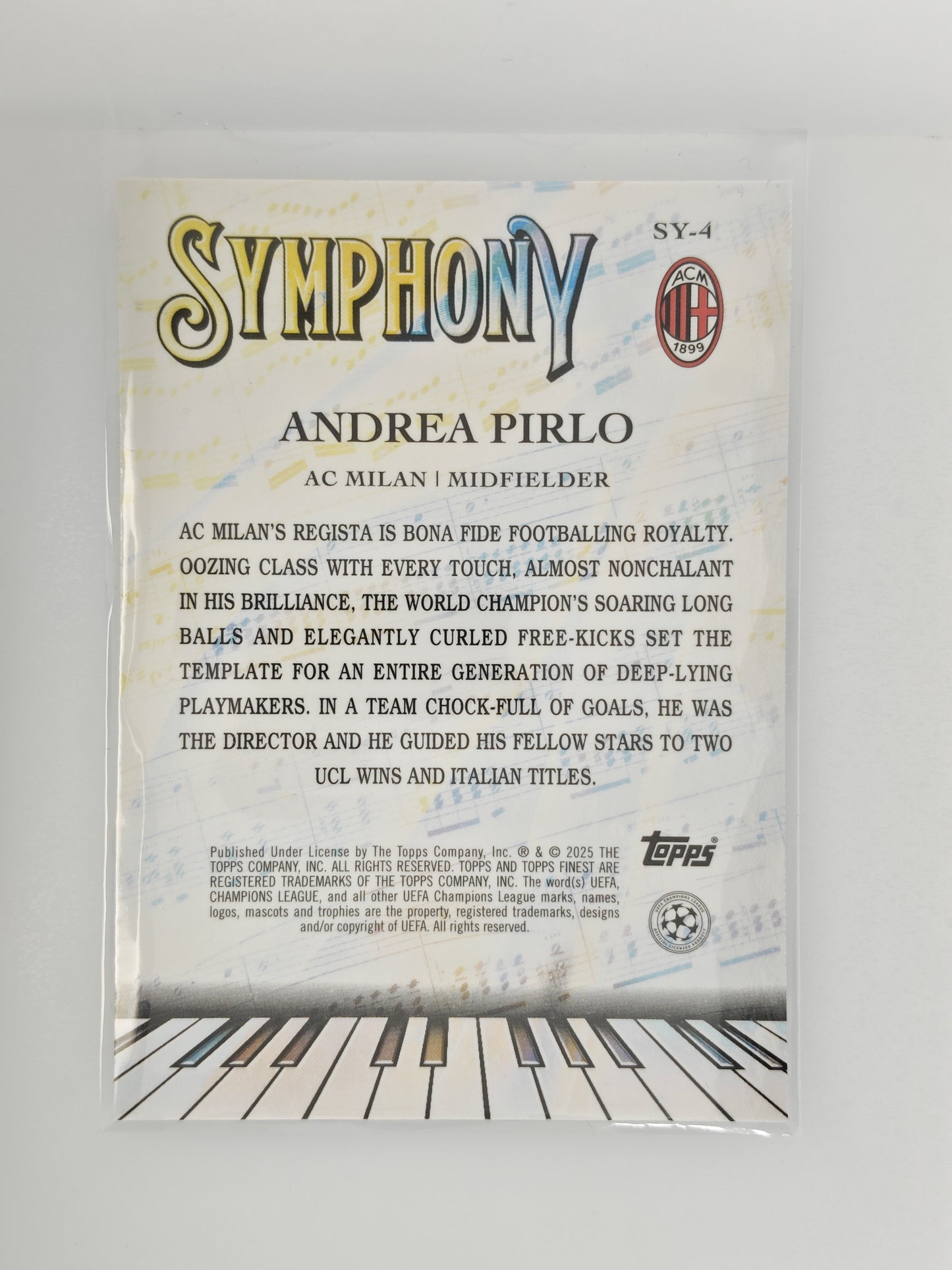 Andrea Pirlo Symphony - Topps Finest 24/25
