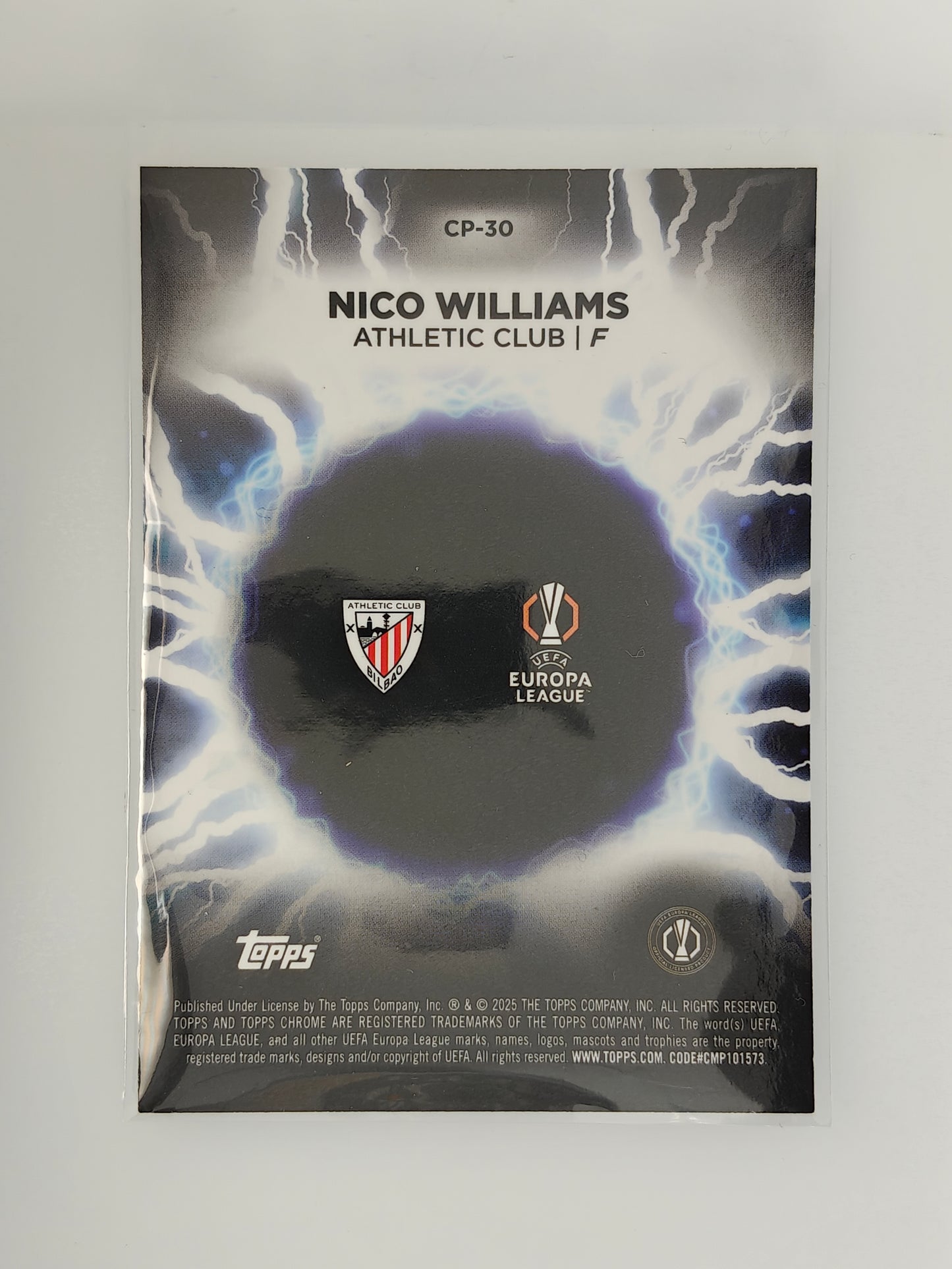 Nico Williams Circle of power - Topps Chrome 24/25