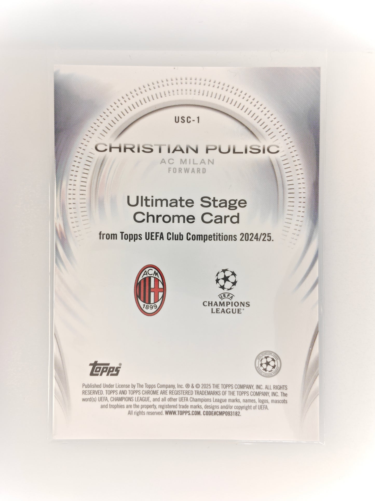 Christian Pulisic 11/150 Jersey number Ultimate stage - Topps Chrome 24/25